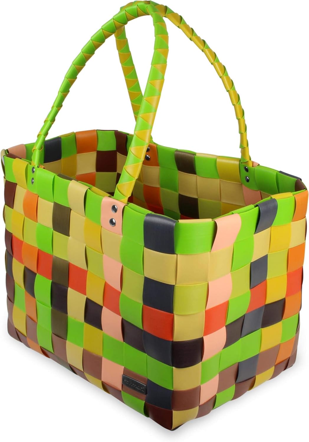 Geflochtene Einkaufstasche mit Henkeln, Classic / Sunflower Einheitsgrösse