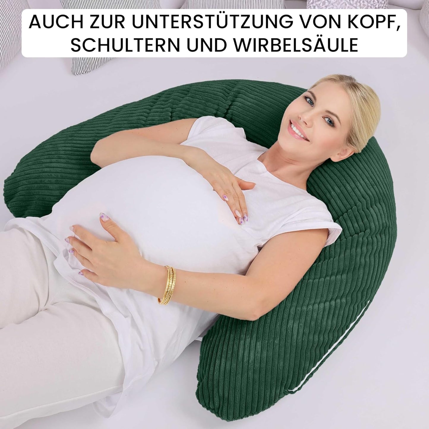 Stillkissen XXL, Schattenwald Stillkissen 170 cm