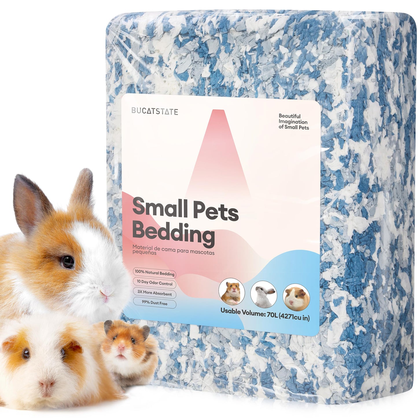 Hamster Streu, 70 Liter, 70L Ocean Blue