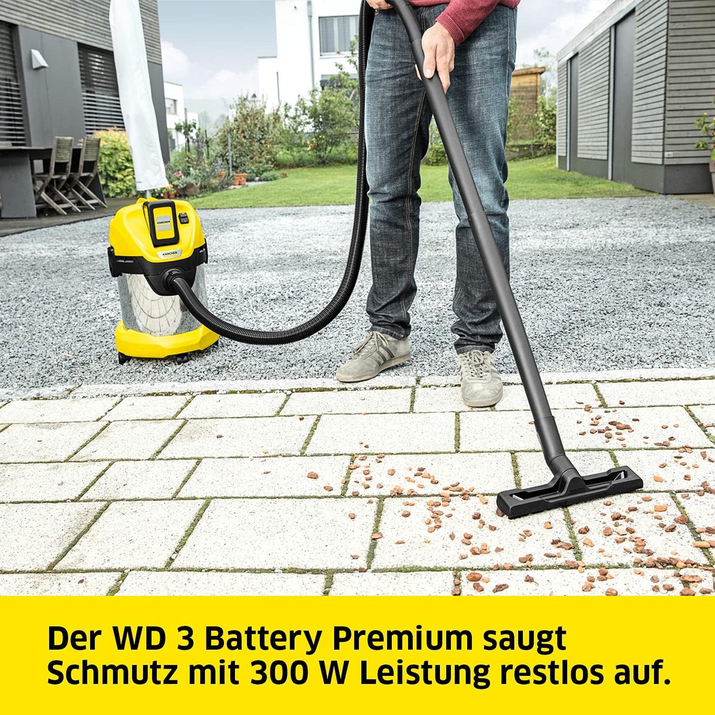 WD3 Battery Premium, 36 V, Edelstahlbehälter, ohne Akku und Ladegerät