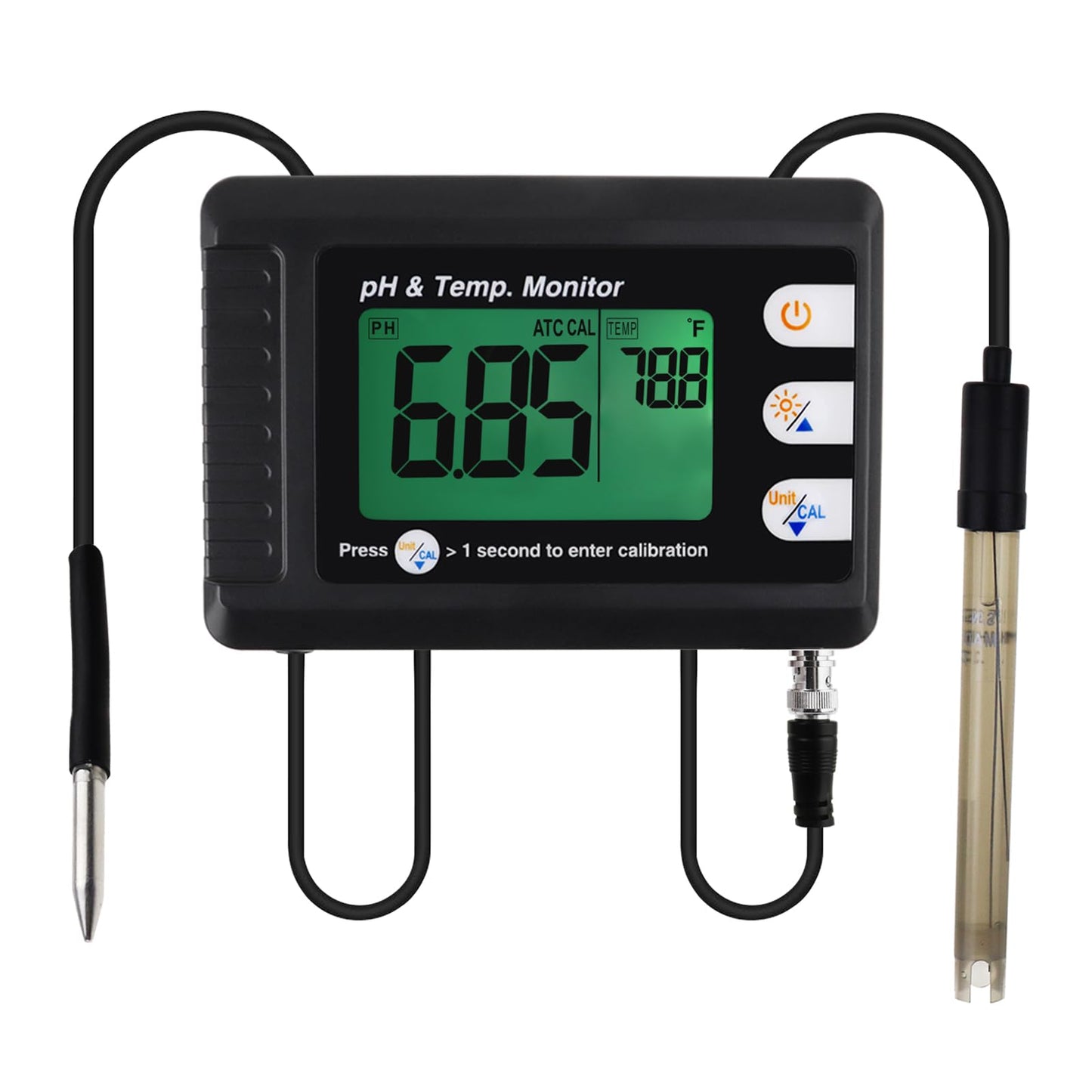 pH & Temperatur-Monitor mit ATC und Auto-Kalibrierung, Ph & Temp Monitor