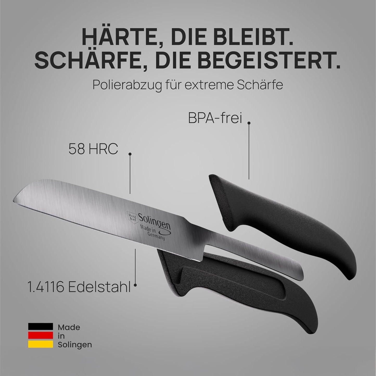 4er-Set Schälmesser, 4-Stück-gerade