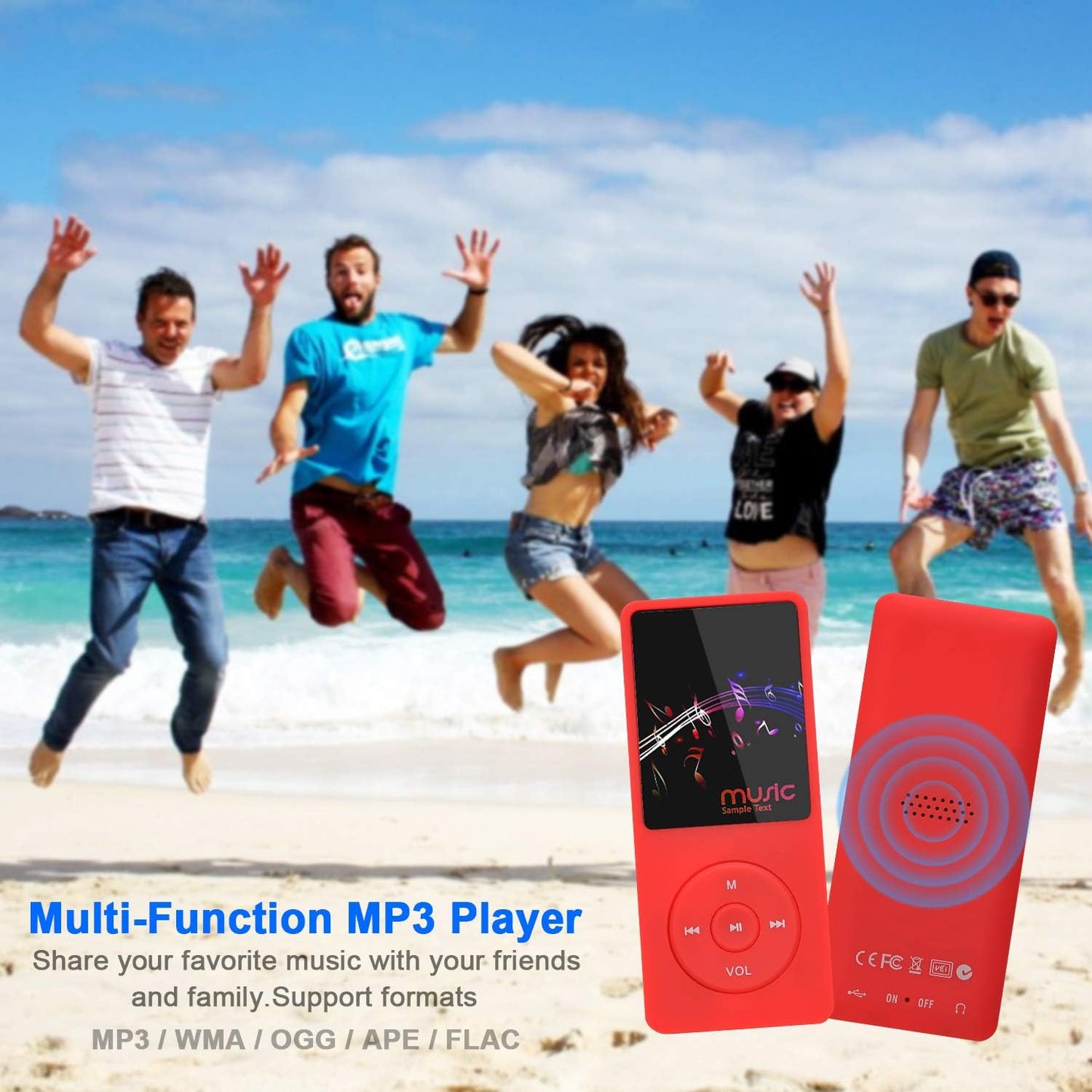BL-041 MP3-Player mit HiFi-Soundqualität, 8G, Rot