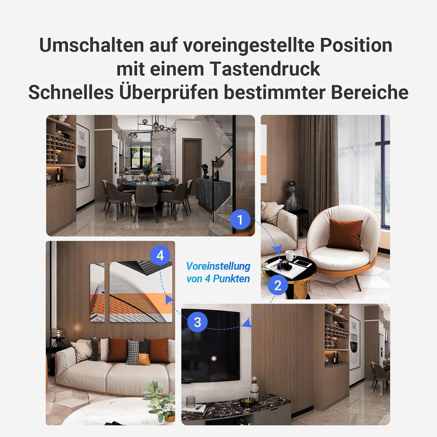 C60p Innenkamera mit 2K+ Dual-Lens und Personenerkennung, Duallens 2K+