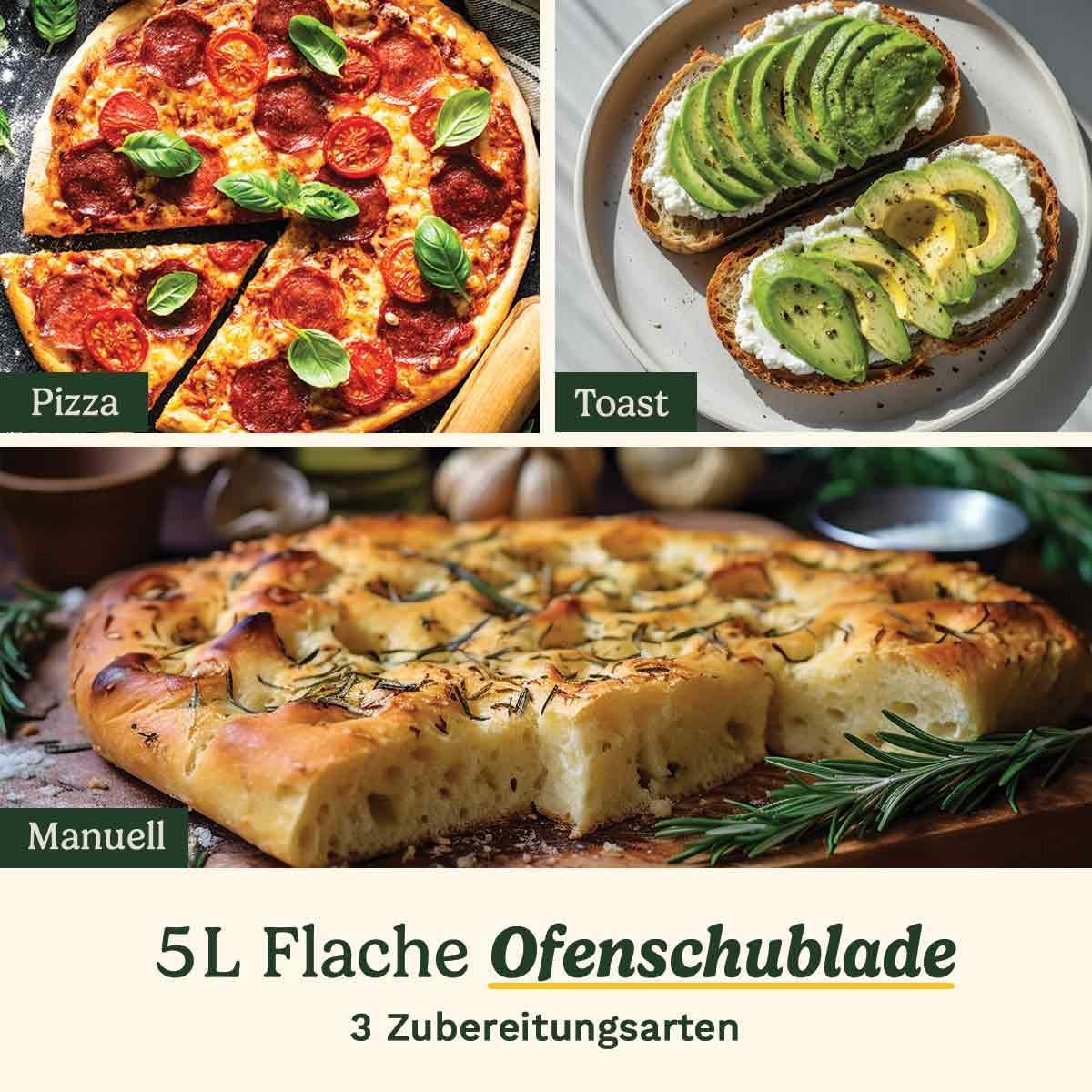 Heissluftfritteuse, 3 Kammern SS Edelstahl 3