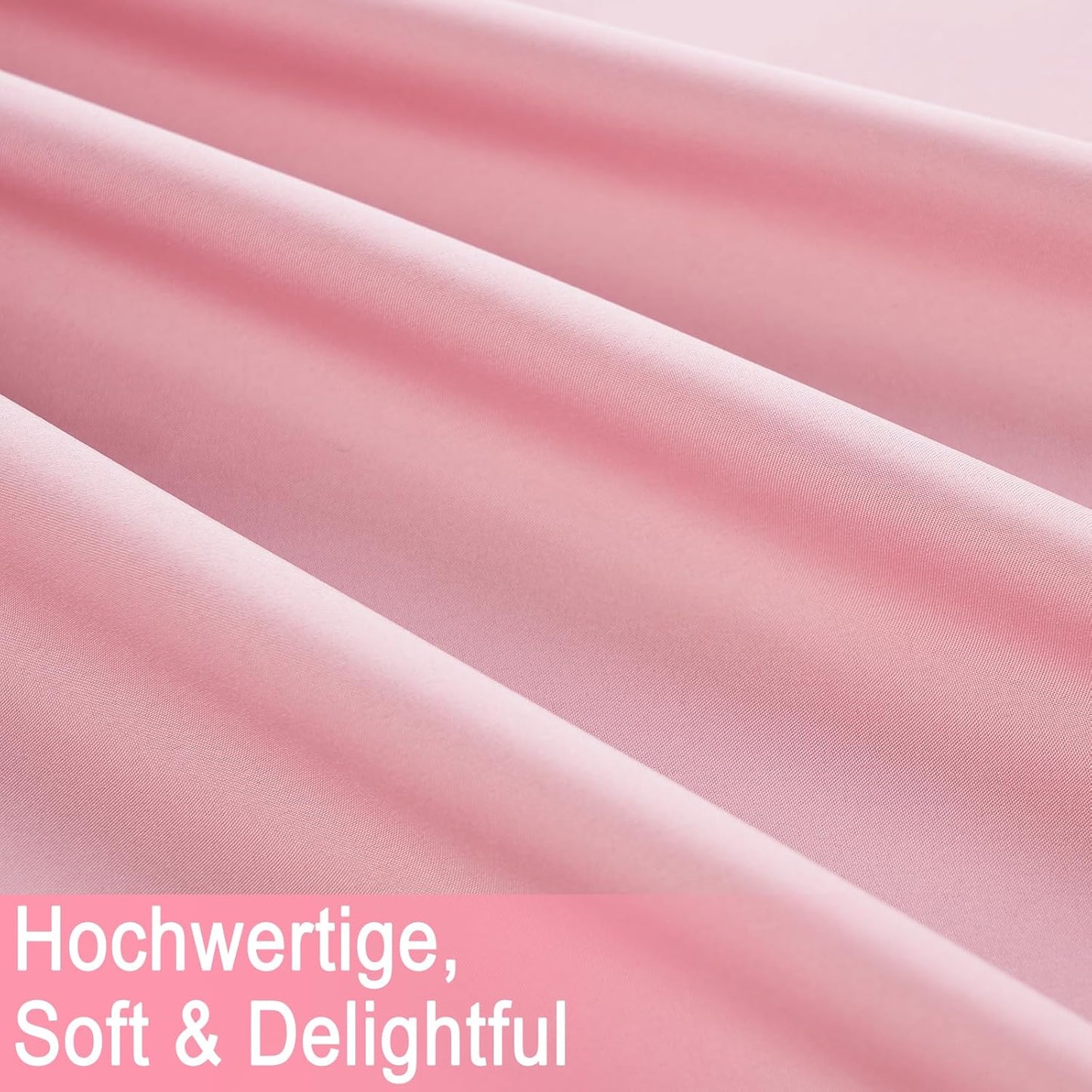 2-teiliges Betthimmel Set für Hausbetten, H270 x B67 cm (2er Pack) Rosa