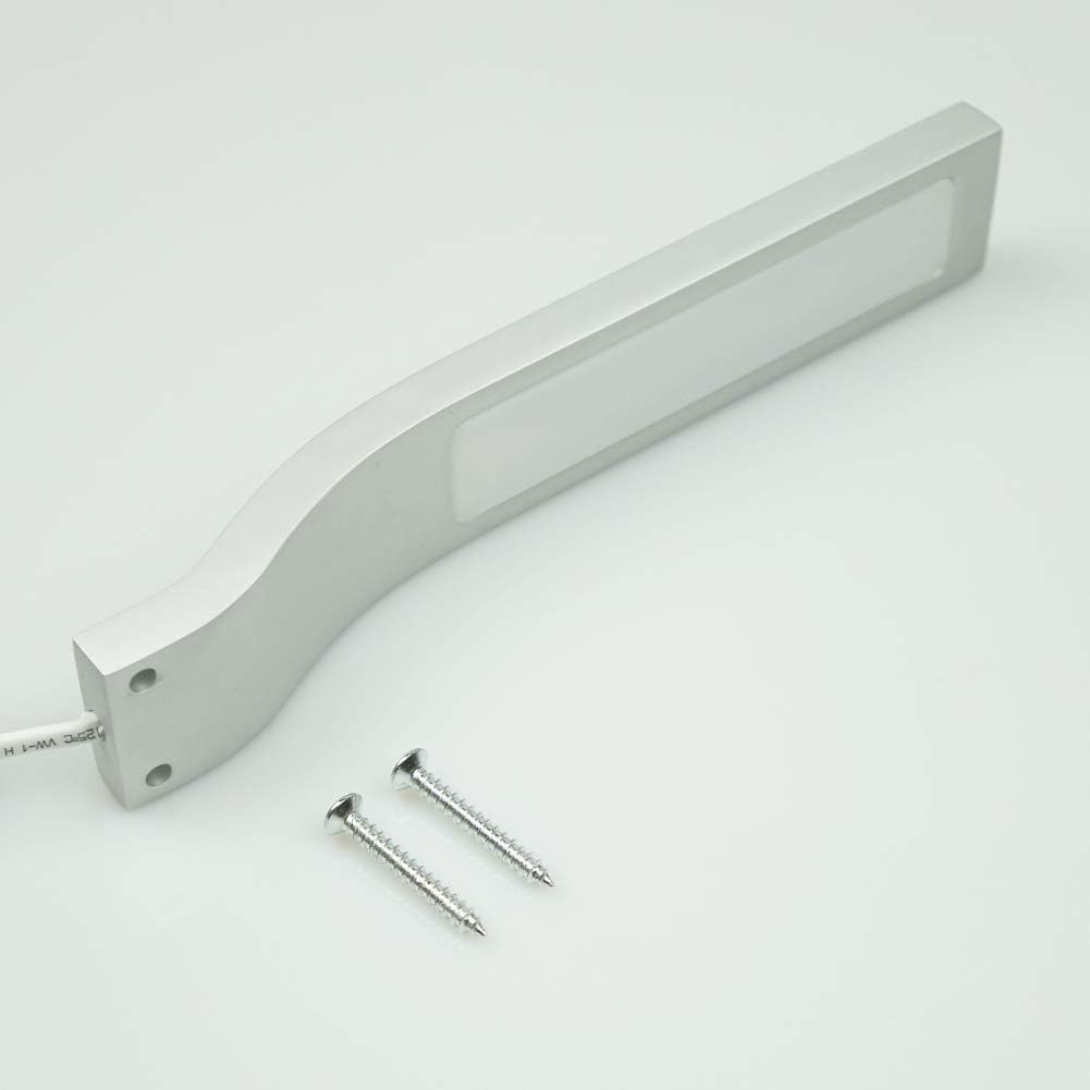 2-teiliges LED Aufbauleuchte, Schrankbeleuchtung-Set, 2er Set Alu Eloxiert Neutralweiss