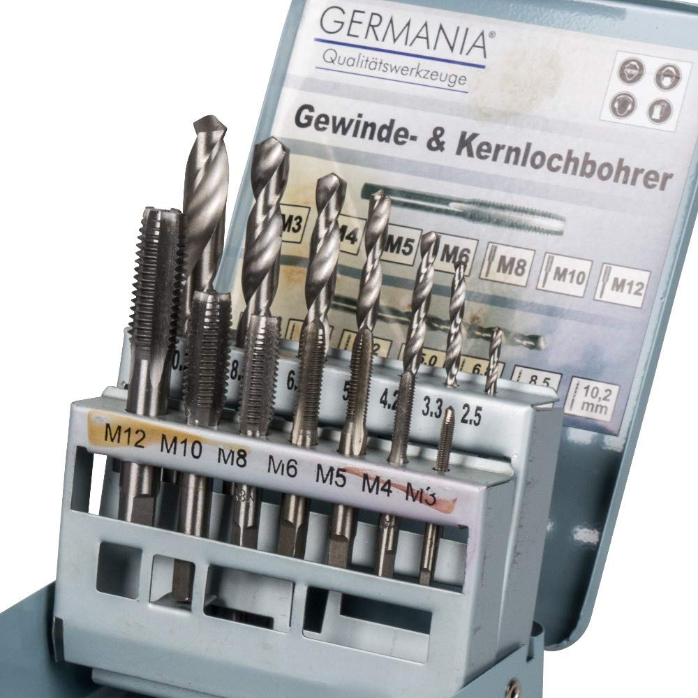 14-teilig Gewindebohrer und Kernlochbohrer Satz