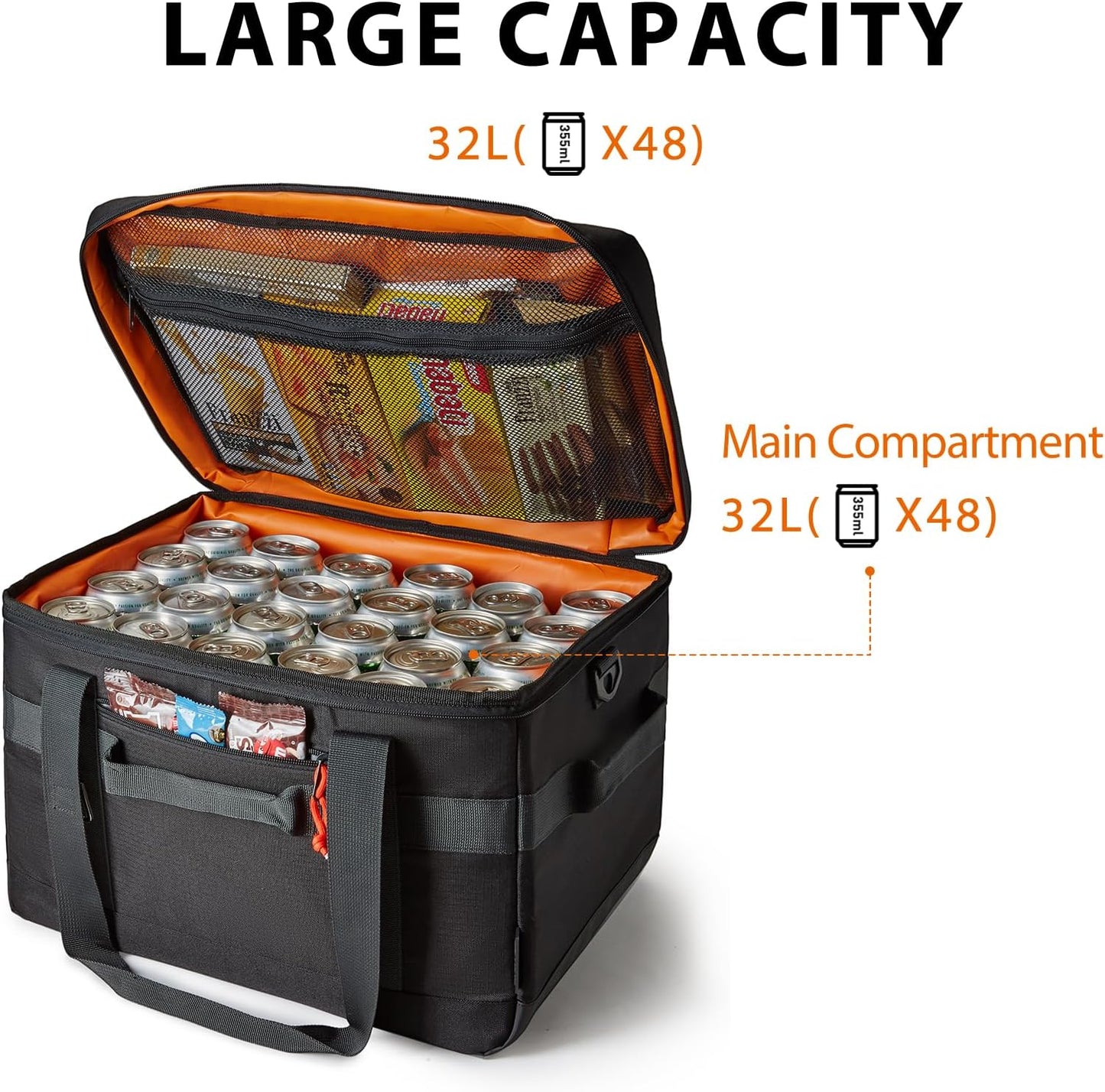 Kühltasche, Schwarz