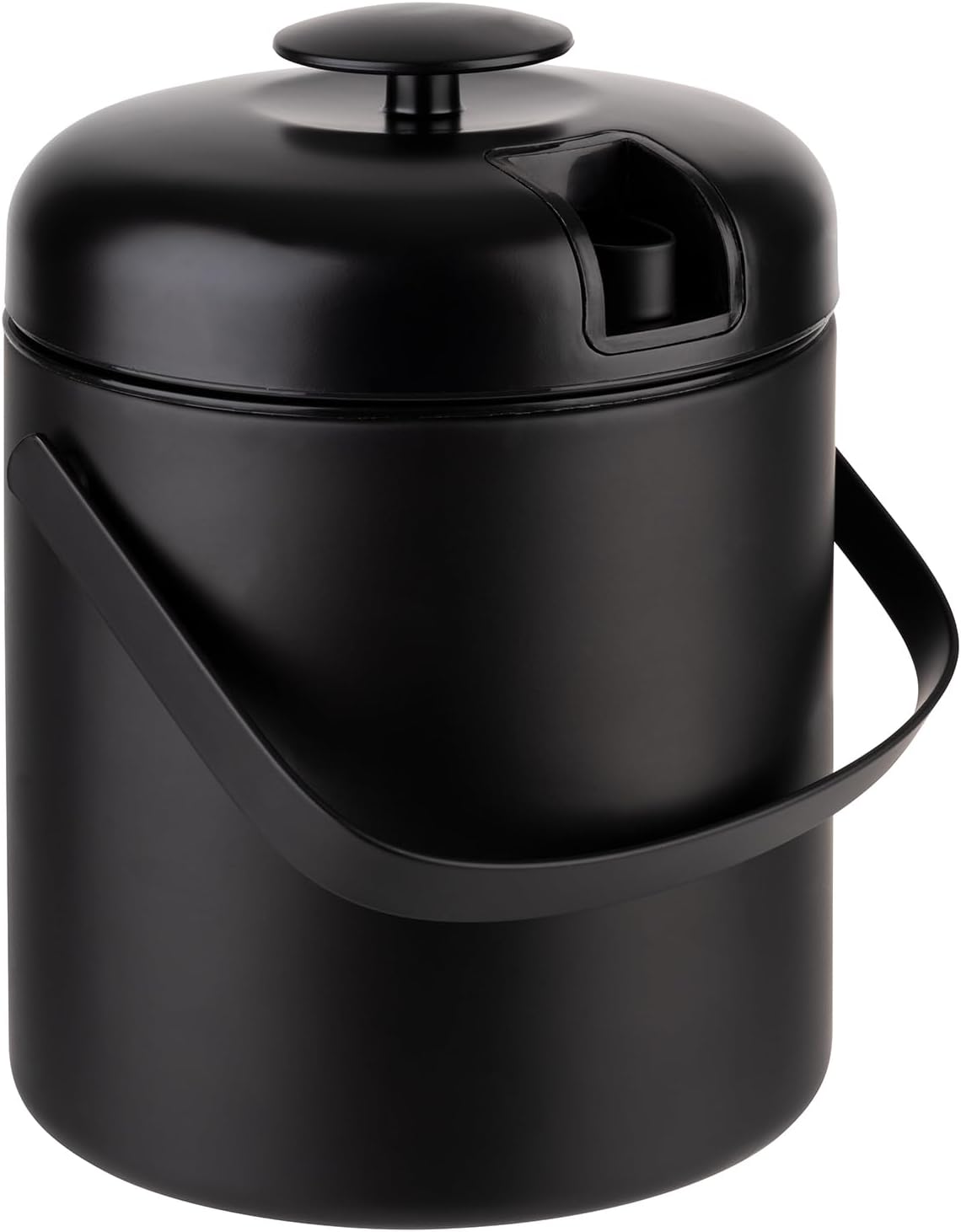 Eiseimer-Set Polar mit Deckel und Zange, Schwarz 1,3 Liter