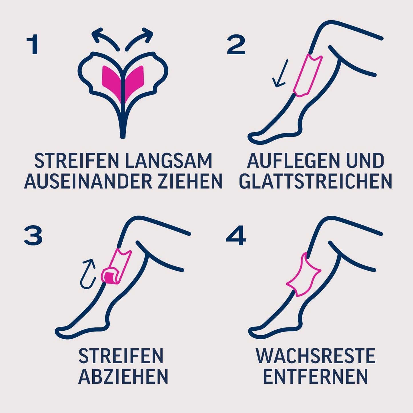 3er-Pack Kaltwachsstreifen
