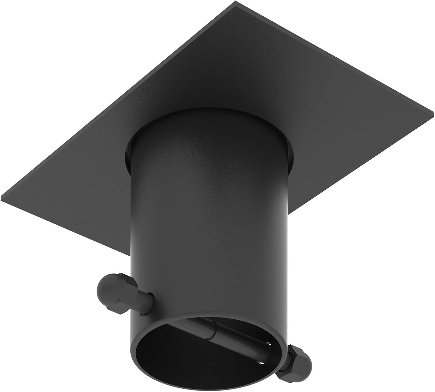 Regenketten-Dachrinnen-Adapter aus Aluminium, Aluminium Schwarzes, pulverbeschichtetes Aluminium