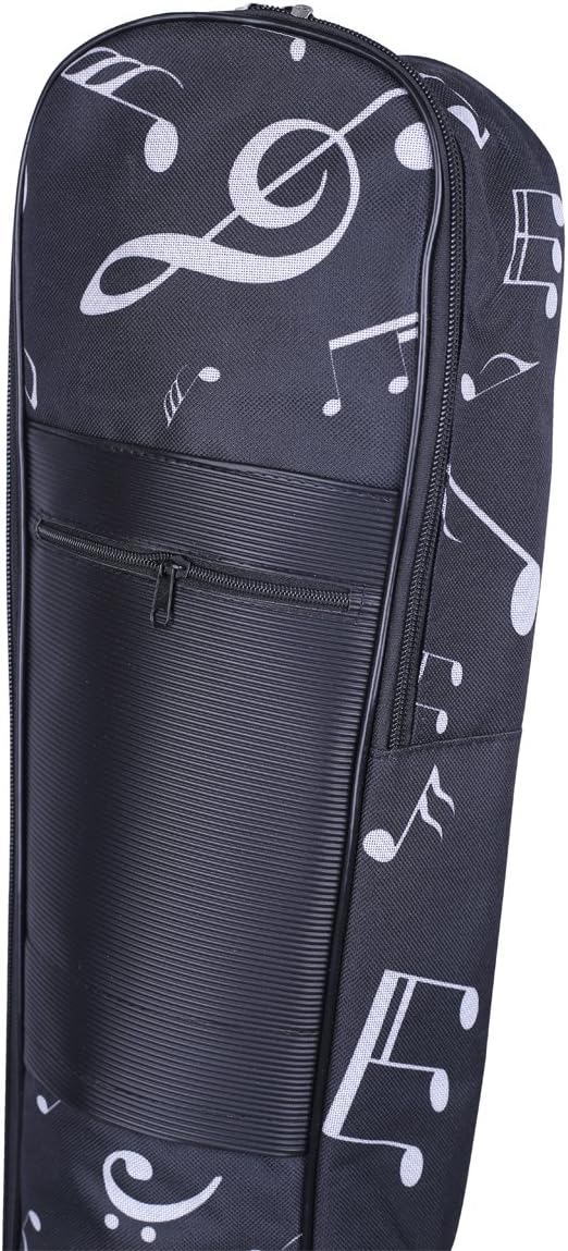 Gepolsterte Gitarren-Tasche mit Rucksackriemen, Music Notes Pattern