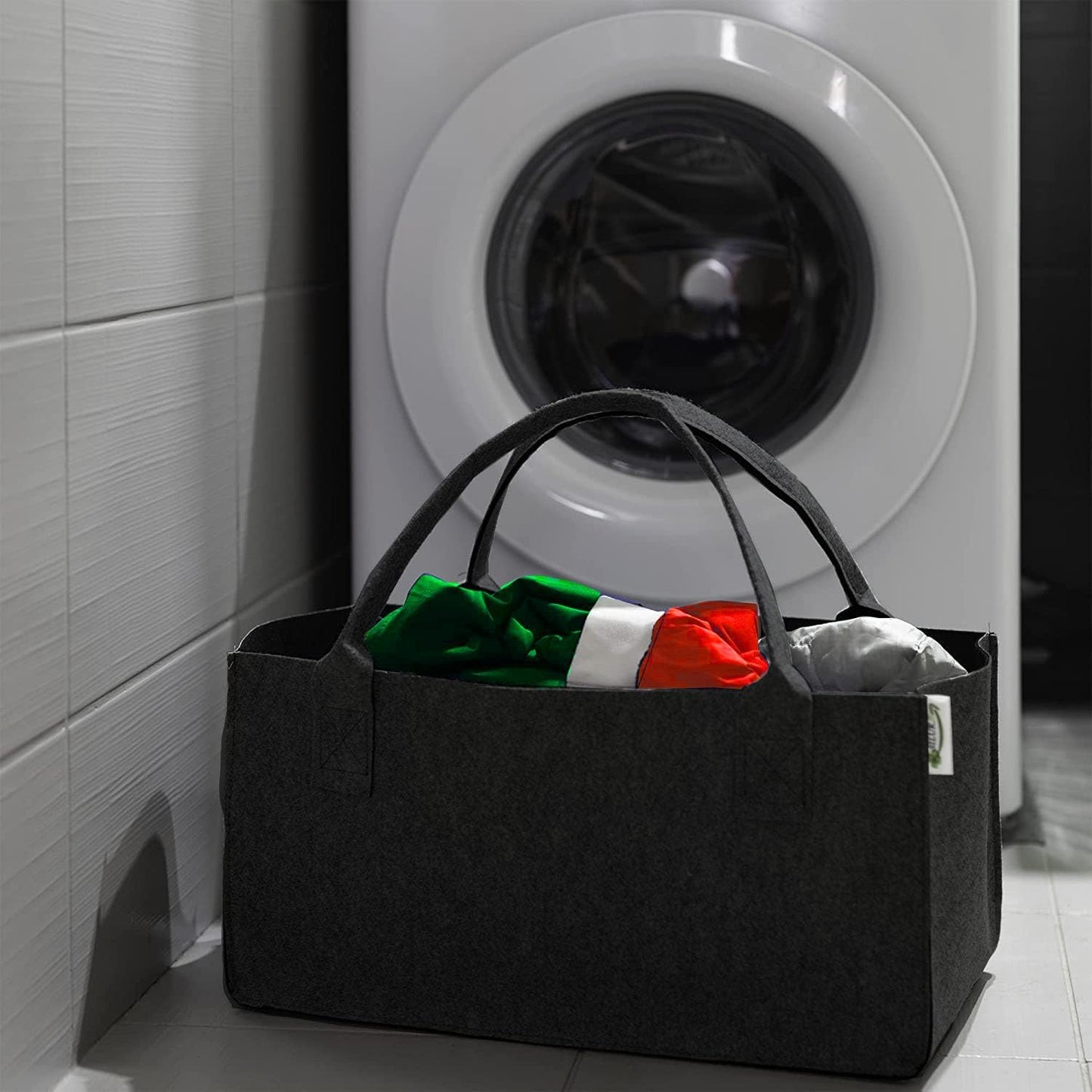 Filztaschen-Set, Schwarz