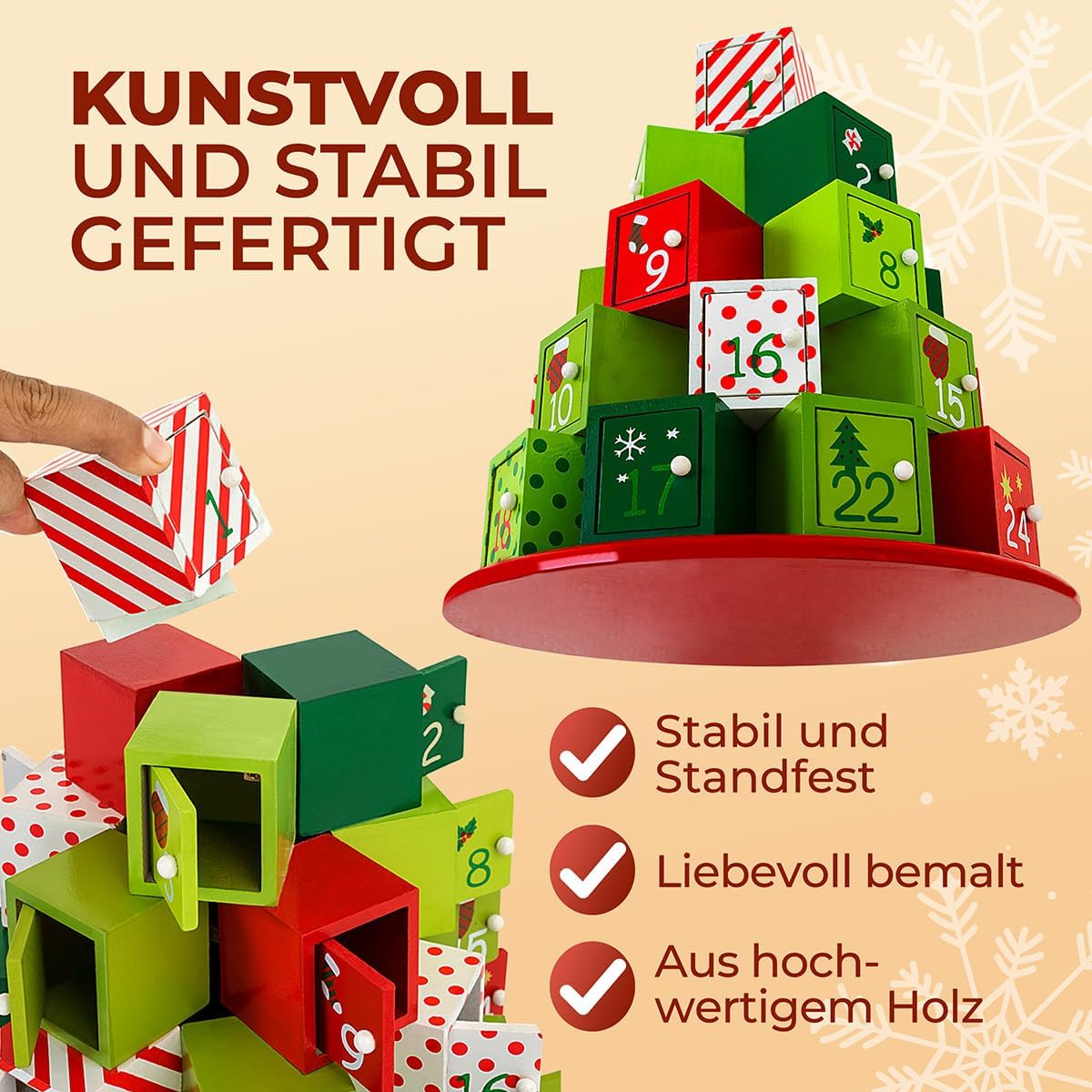 Adventskalender Geschenkberg zum Befüllen, Geschenkberg