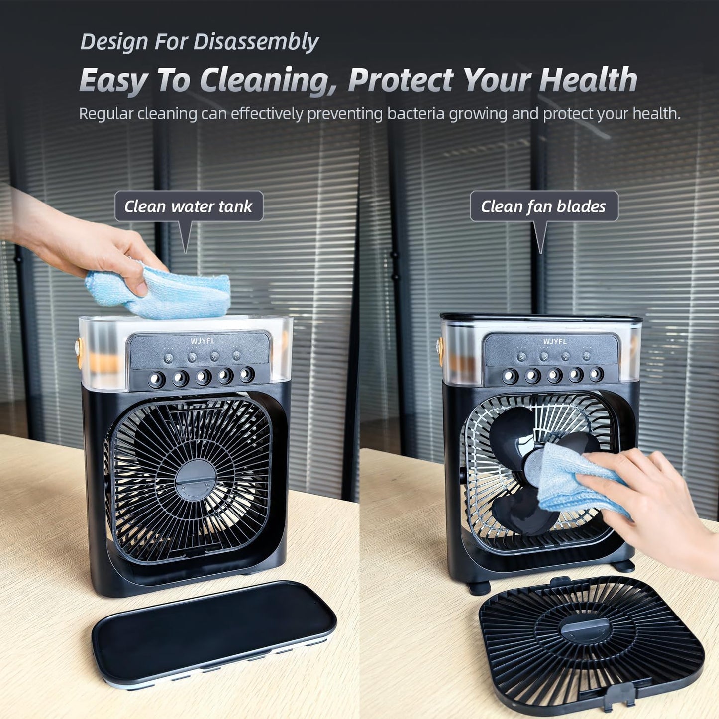 Mini-Luftkühler, Schwarz