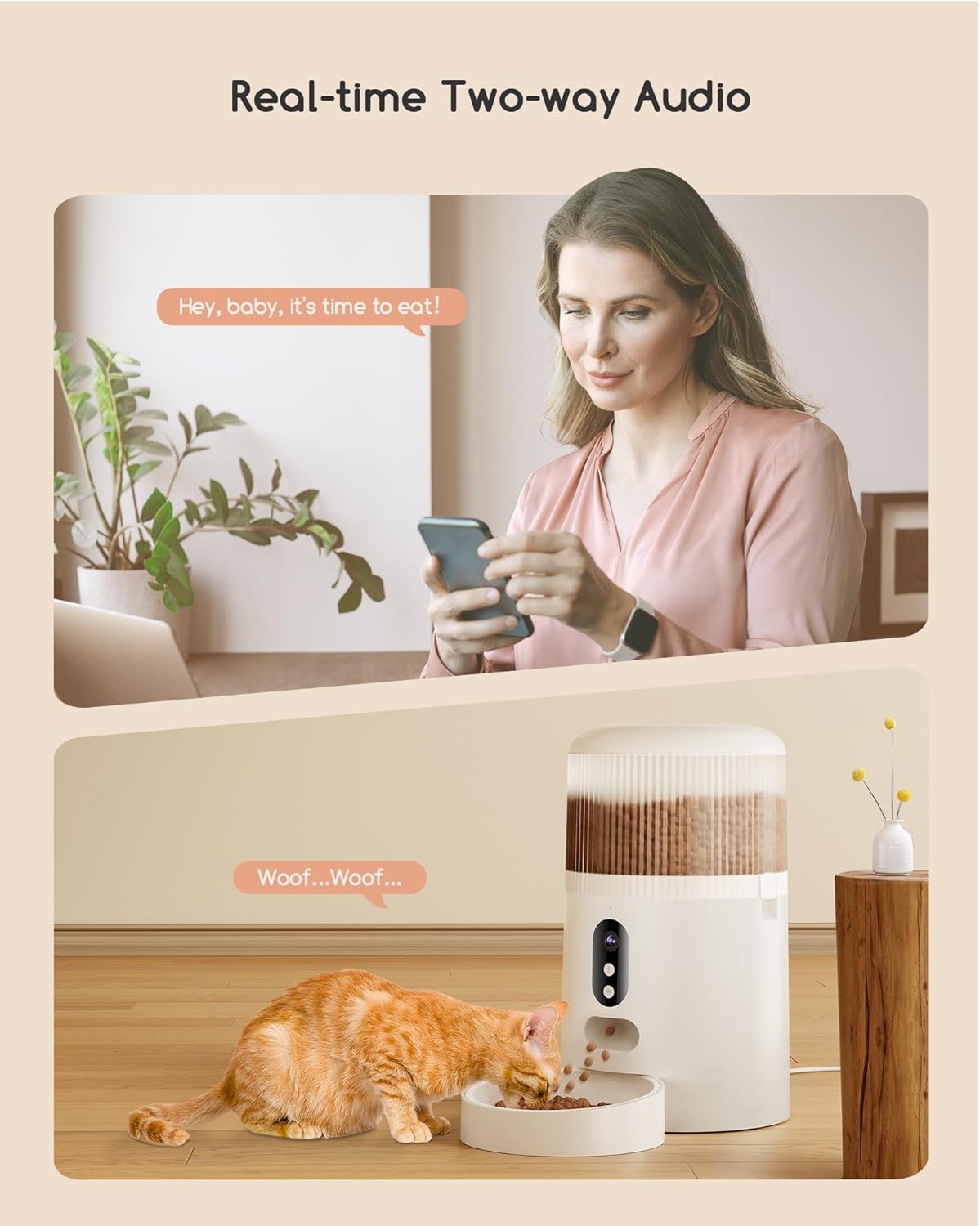 Futterautomat mit HD-Kamera & App-Steuerung