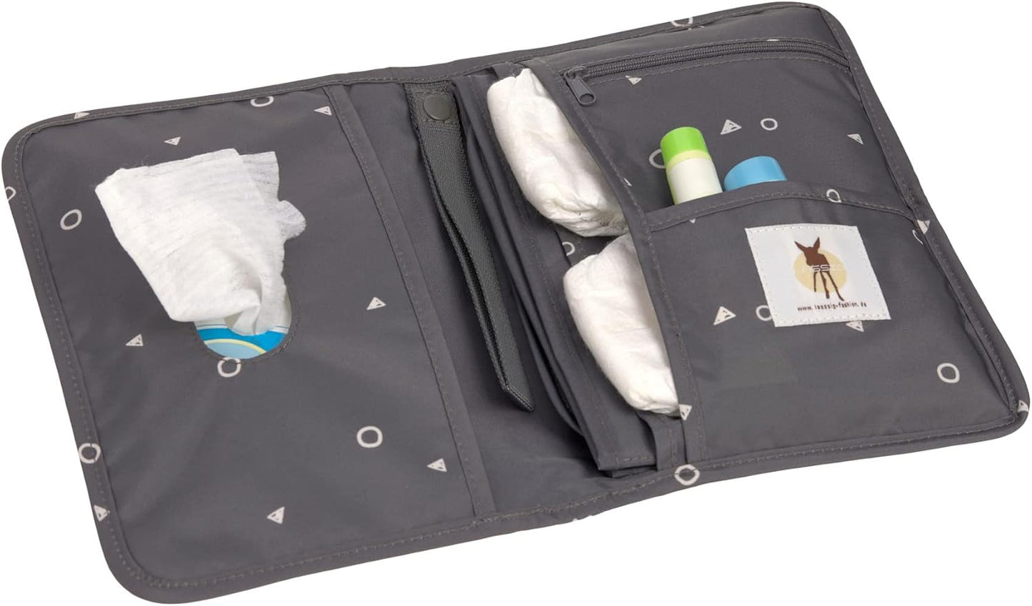 Baby Windeltasche Changing Pouch, Anthracite