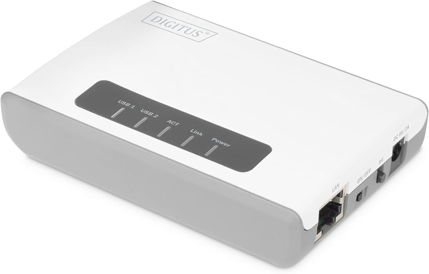 DITGITUS 2-Port USB2.0 Wireless Multif. Netw.Server