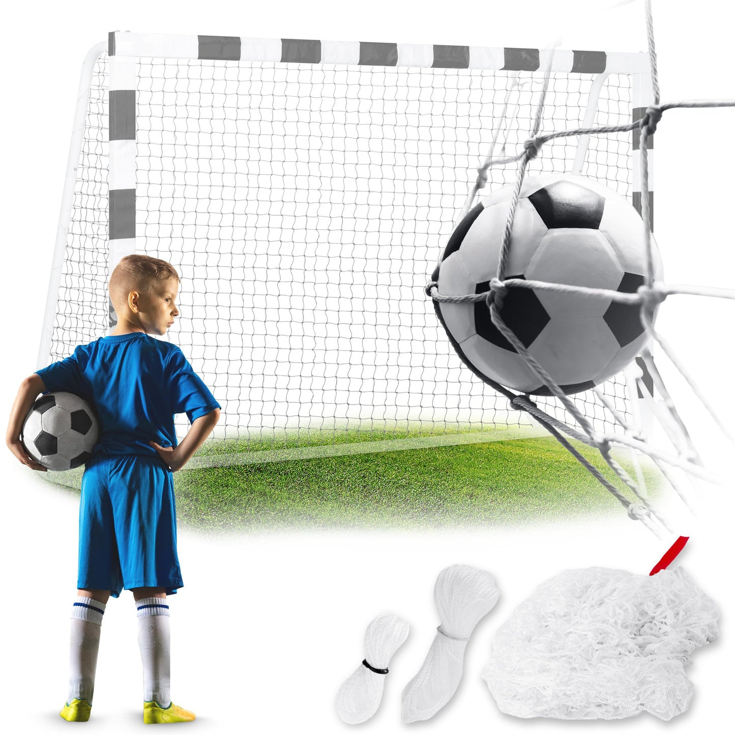 Ersatznetz für Fussballtor, 180x120x60cm
