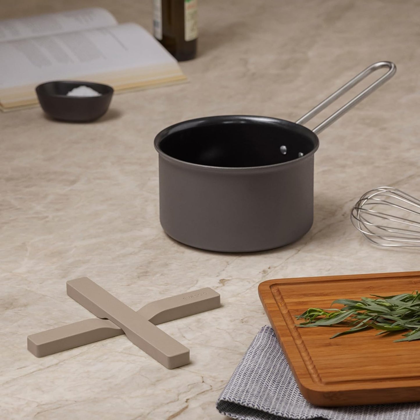 Magnetischer Untersetzer, 20 cm Caramel Cream