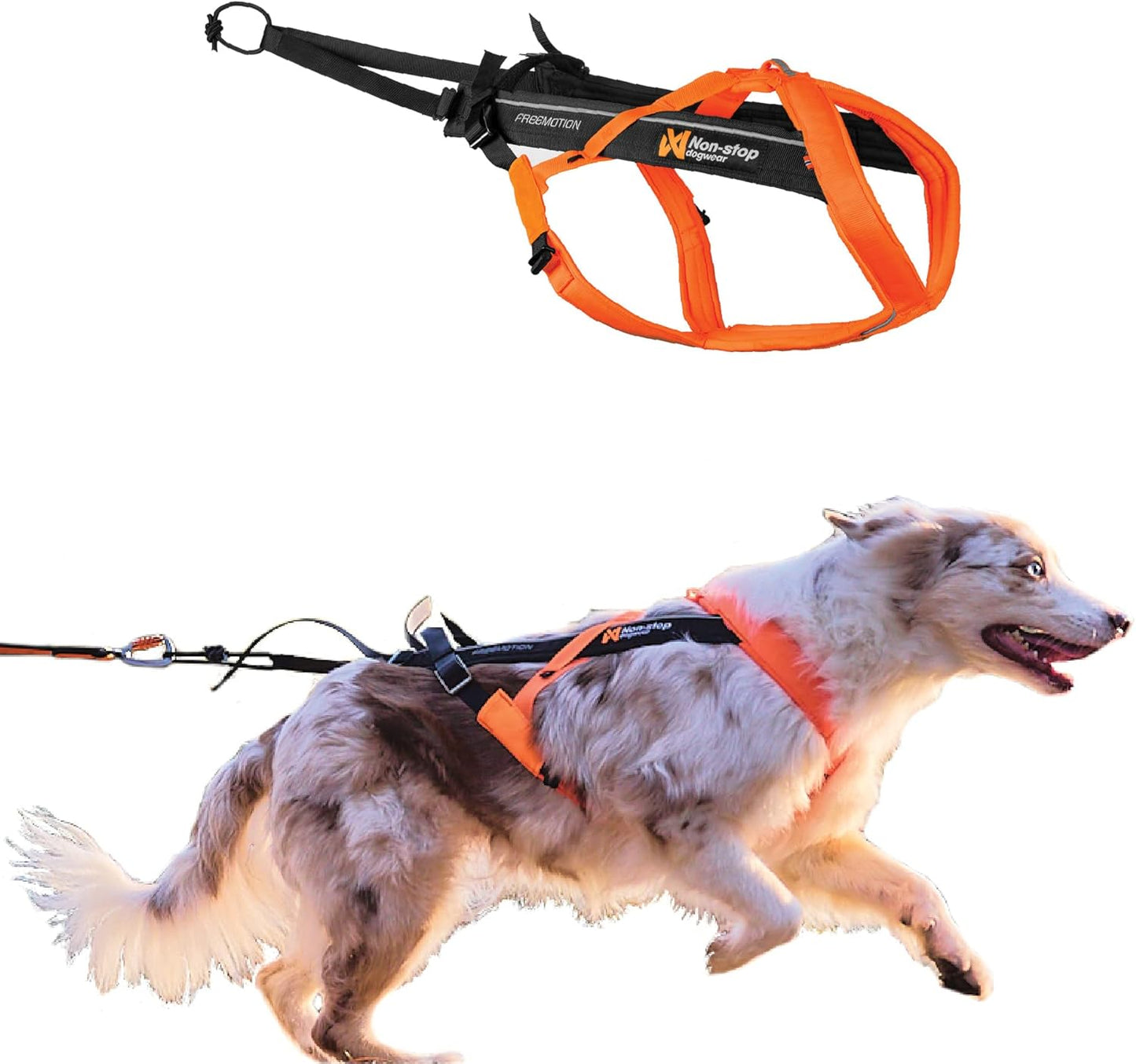 Freemotion Harness 5.0 Hundezuggeschirr, 6 schwarz/orange