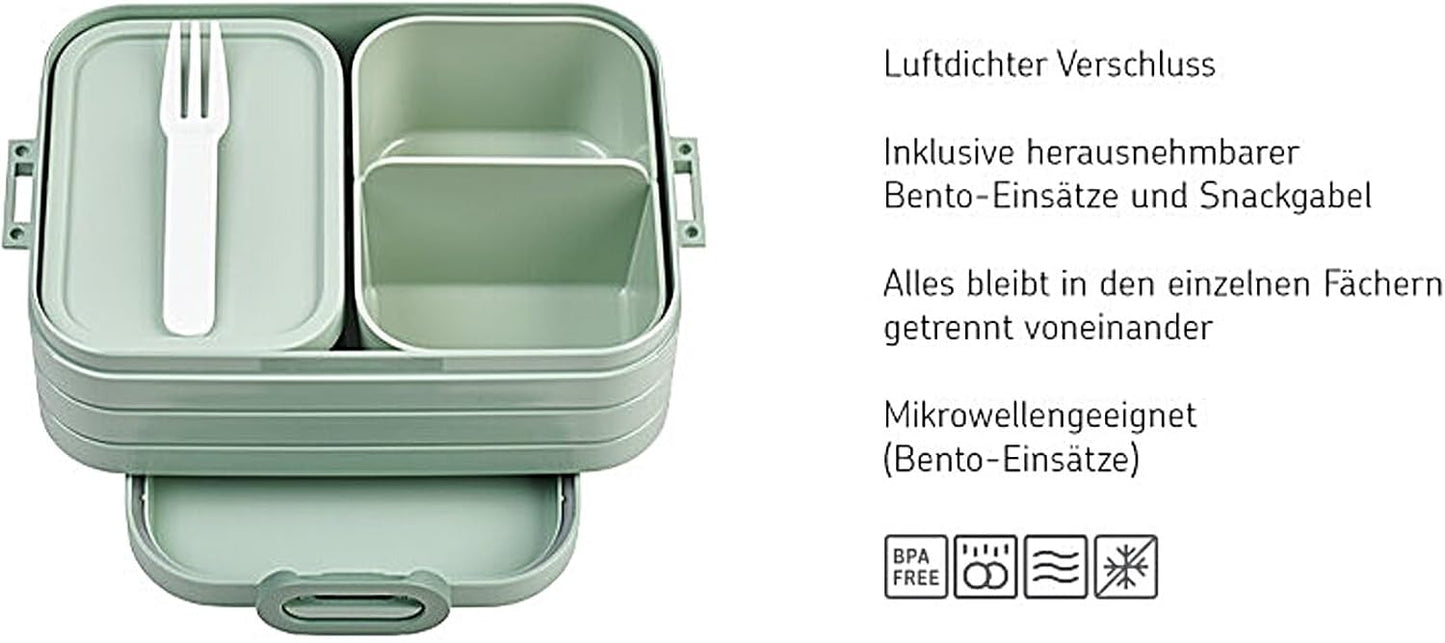 Brotdose Take a break mit herausnehmbaren Bento-Einsätzen, Vivid Lilac Medium