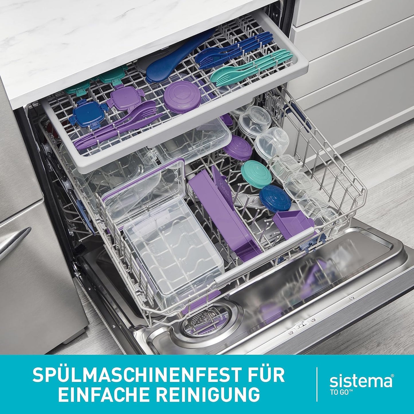 Lunchbox mit Trennfächern