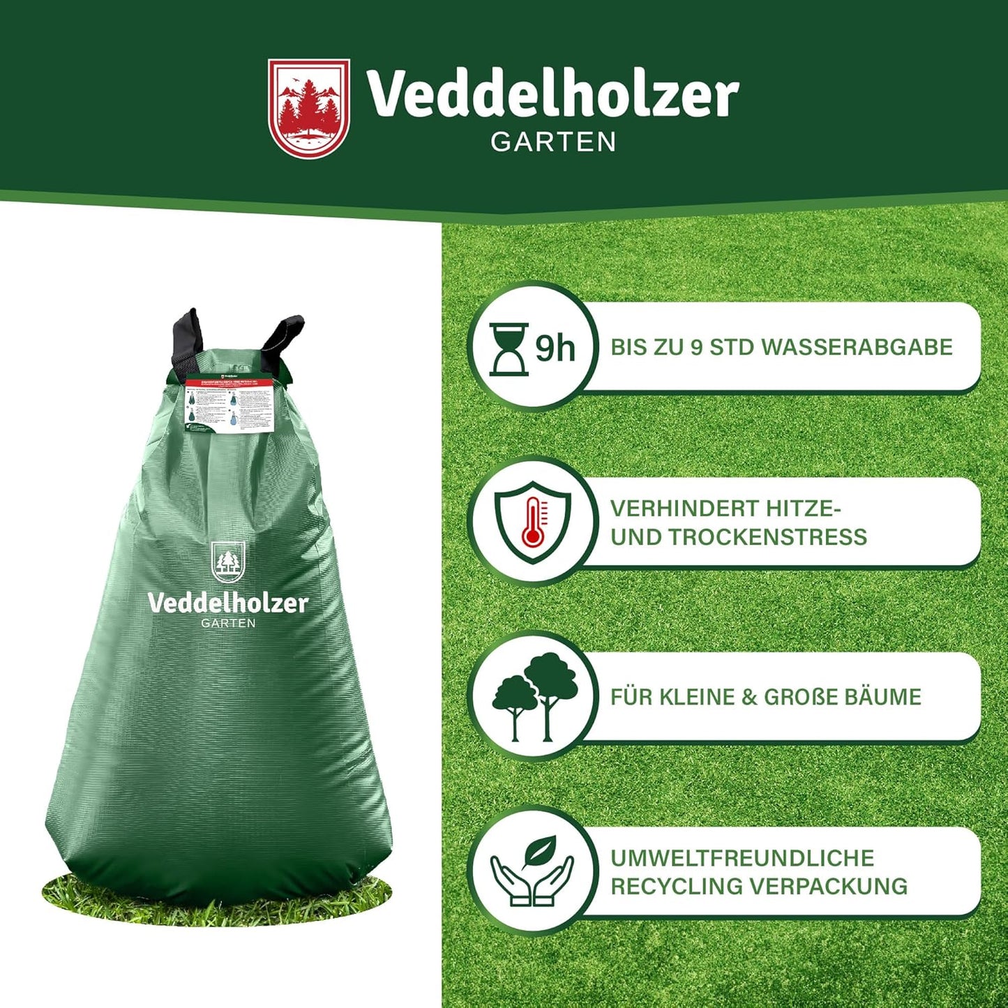 Baumbewässerungssack-Set, 2 x 75 Liter