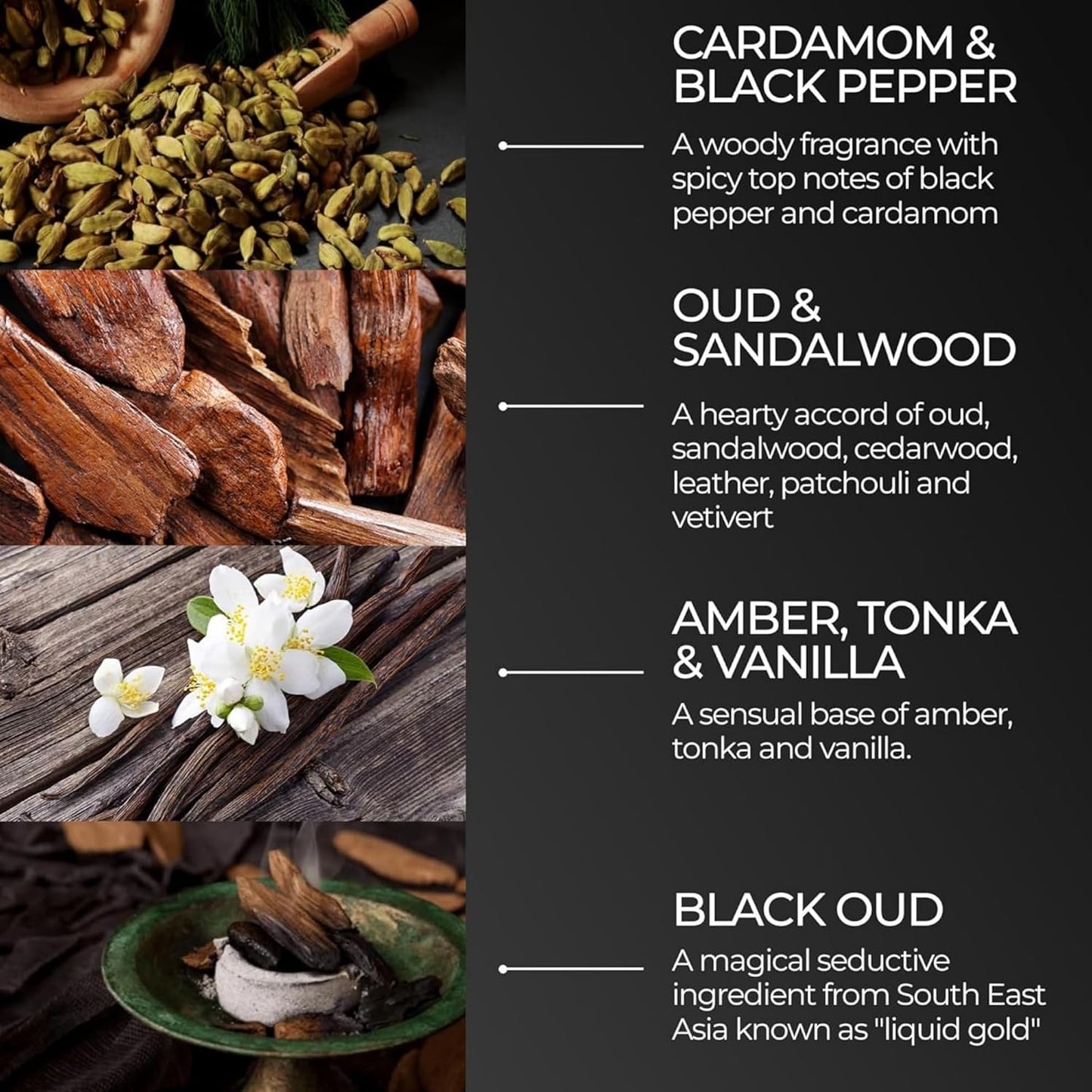 Black Oud Bartöl mit Argan- und Avocadoölen, Black Oud Oil 30 ml (1er Pack)