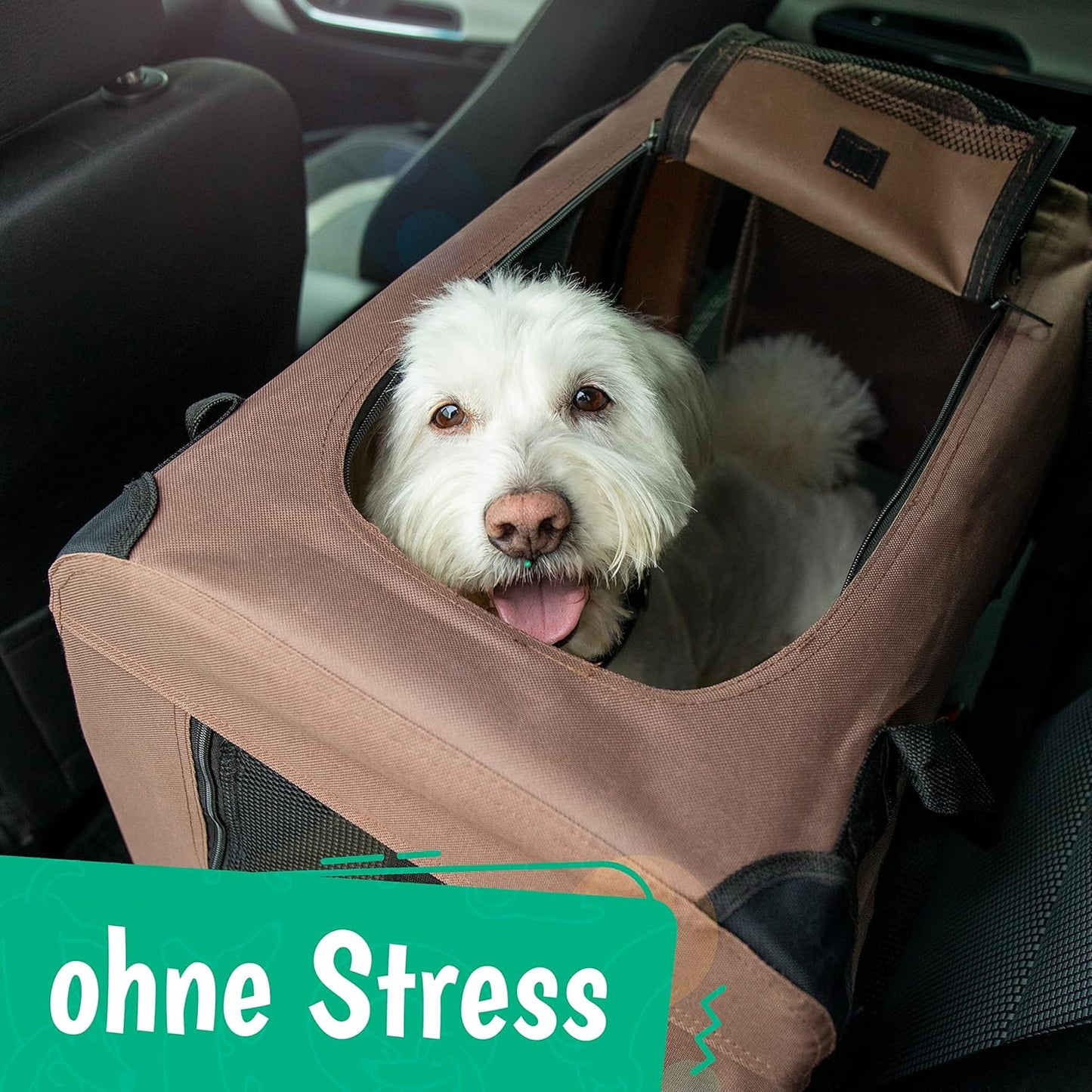 Hundebox, L 70 x B 52 x H 50 cm|Beige