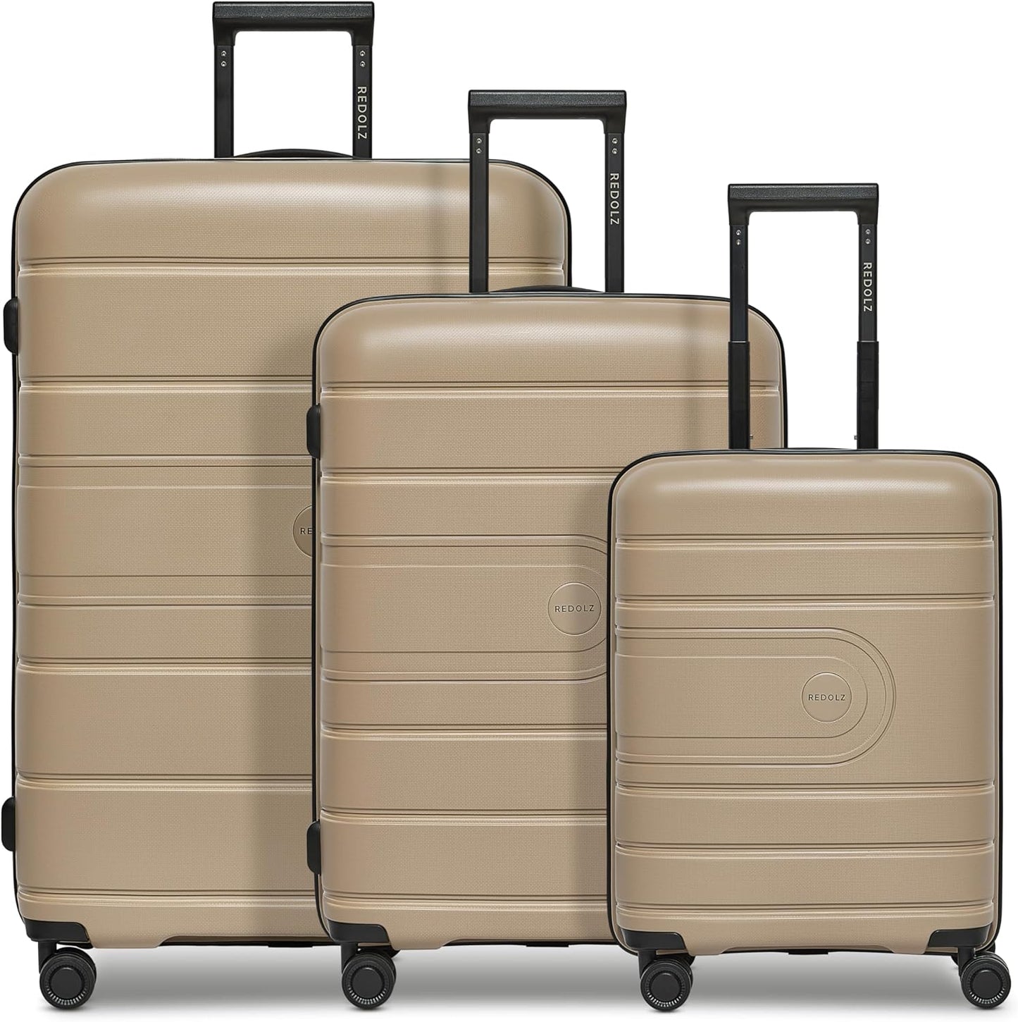 Essentials 11 Hartschalenkoffer-Set mit Dehnfalte, 3-teilig, Beige Kofferset+ (3-teilig) erweiterbar
