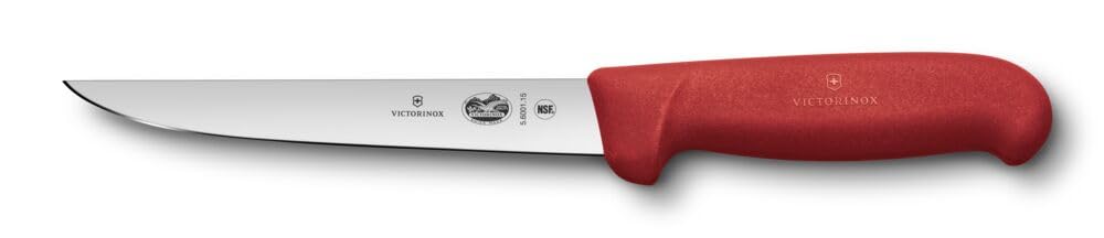 Fibrox Ausbeinmesser, Gerade Klinge – Rot