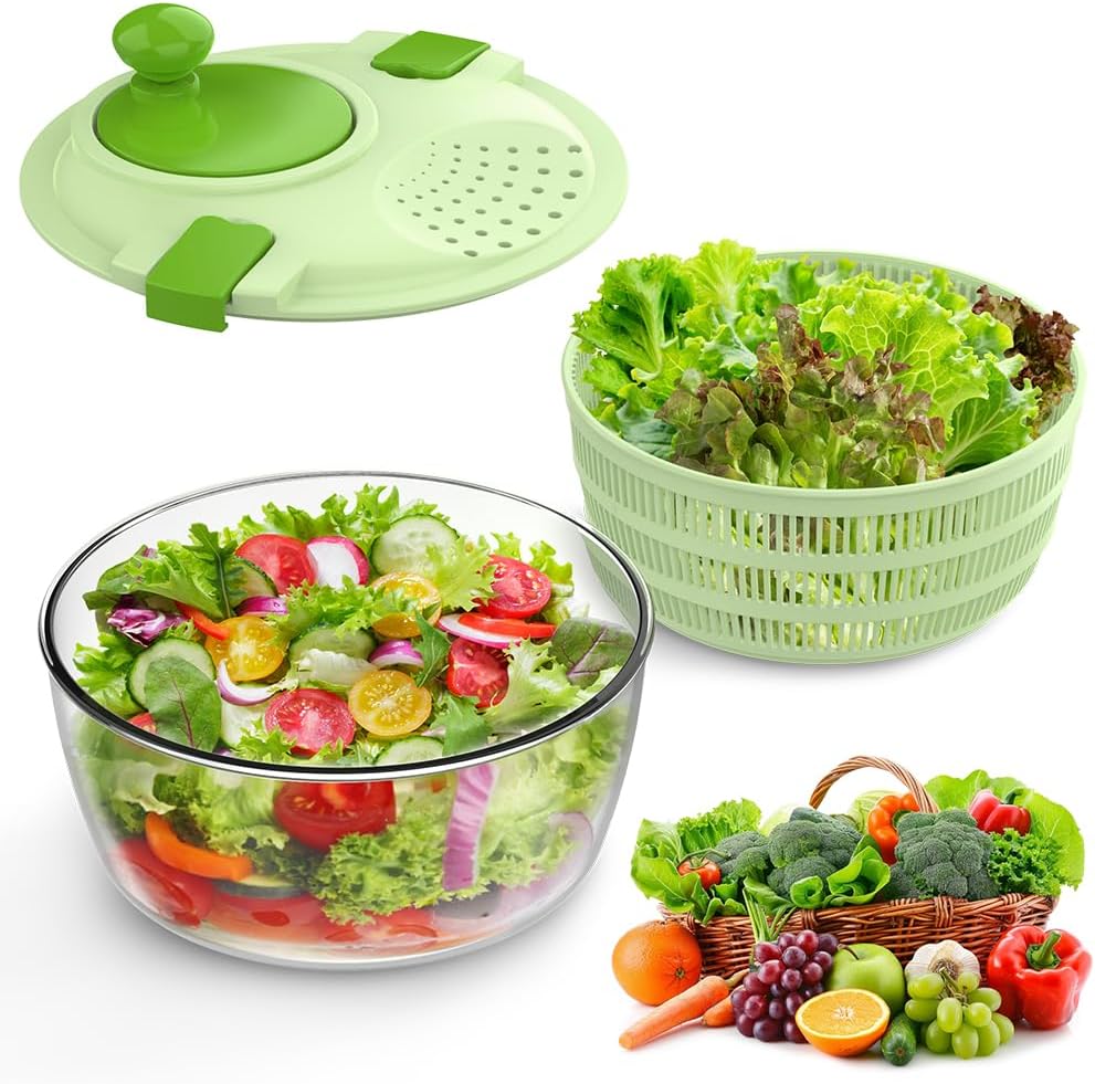 Salatschleuder mit Kurbelantrieb, 4.5L