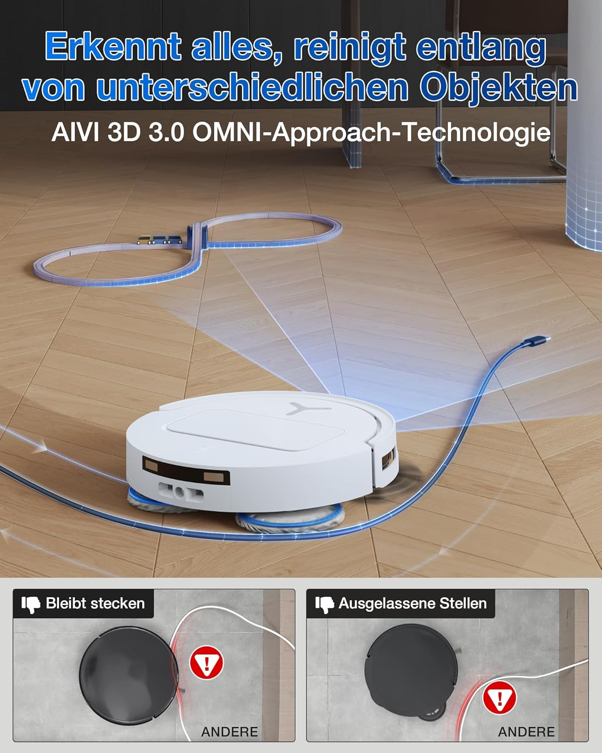 Deebot T50 Pro Omni Gen 2 Saug- und Wischroboter, 21.000 Pa, T50 PRO Gen2 Weiß