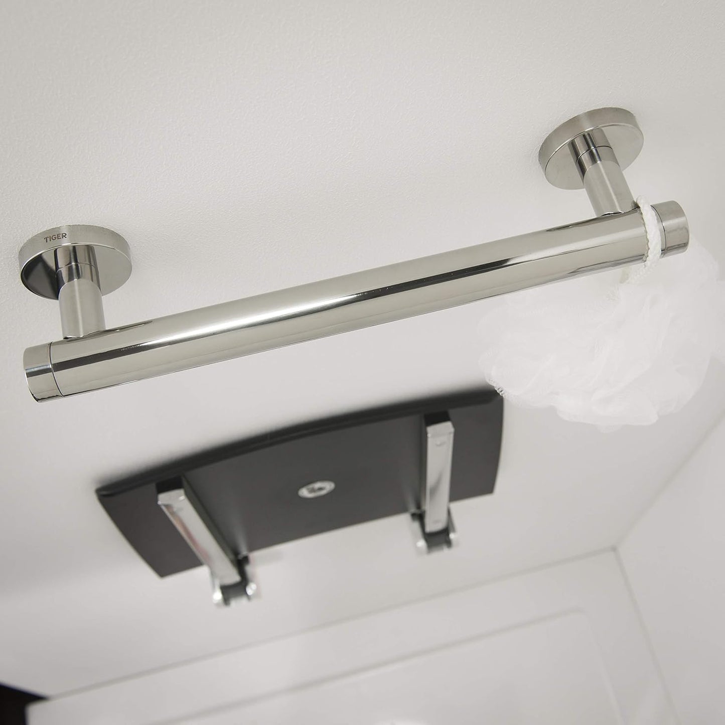 Haltegriff für Badewanne/Dusche, 30 cm Edelstahl Chrom, Edelstahl Poliert 30 cm Haltegriff