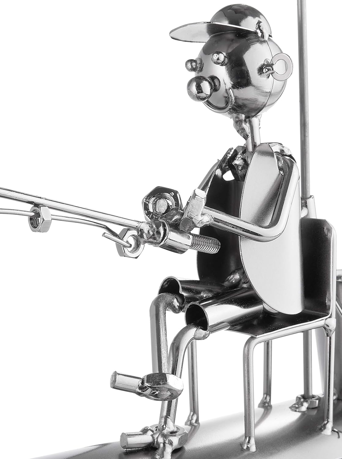 Weinflaschenhalter Angler