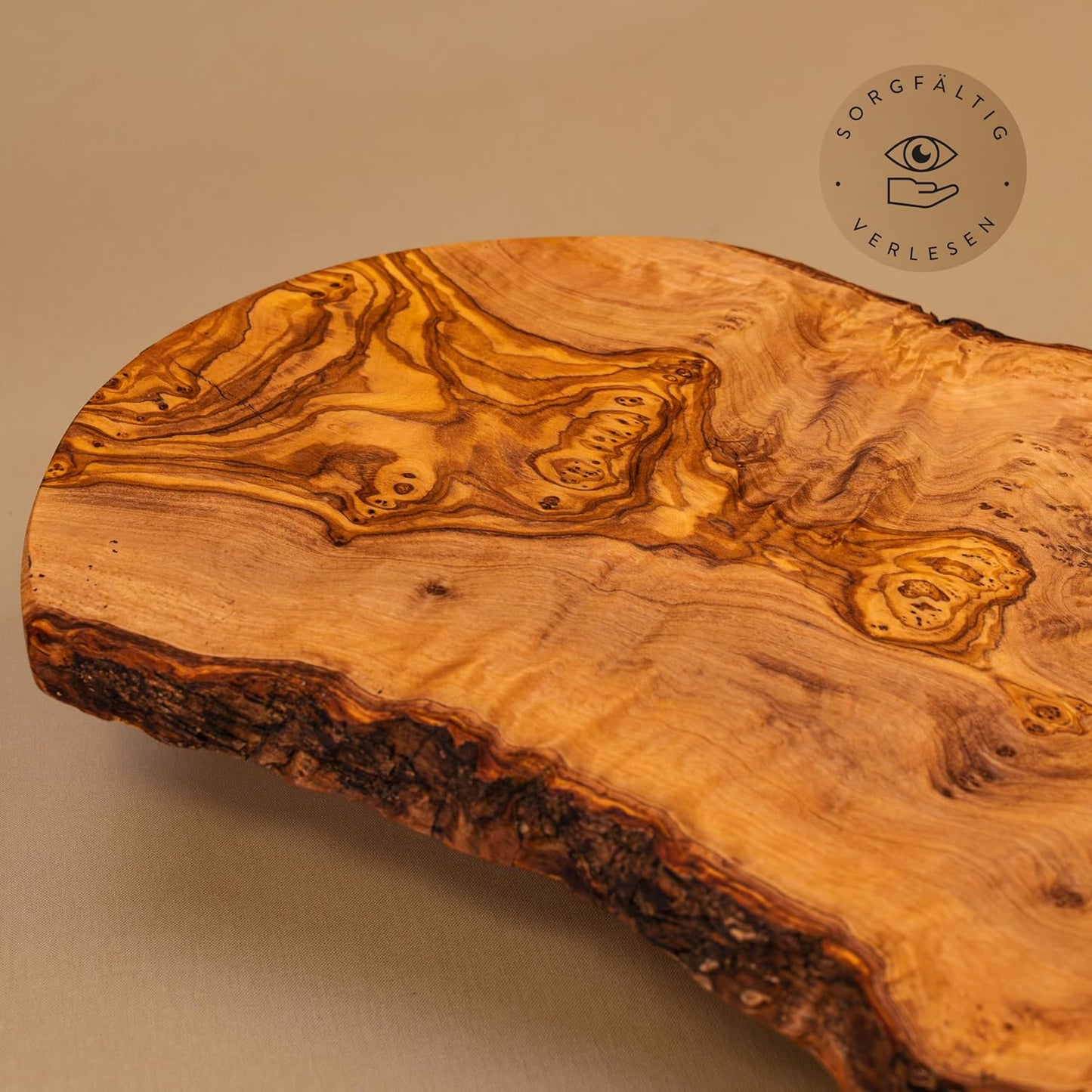 Schneidebrett aus Olivenholz, 30L x 15B cm