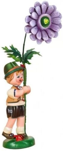 Blumenkind Figur Junge mit Dahlie