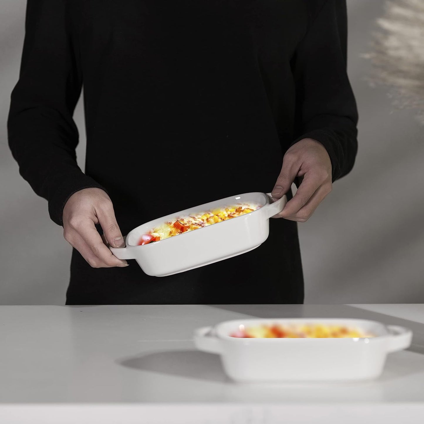 Auflaufformen-Set, Weiss