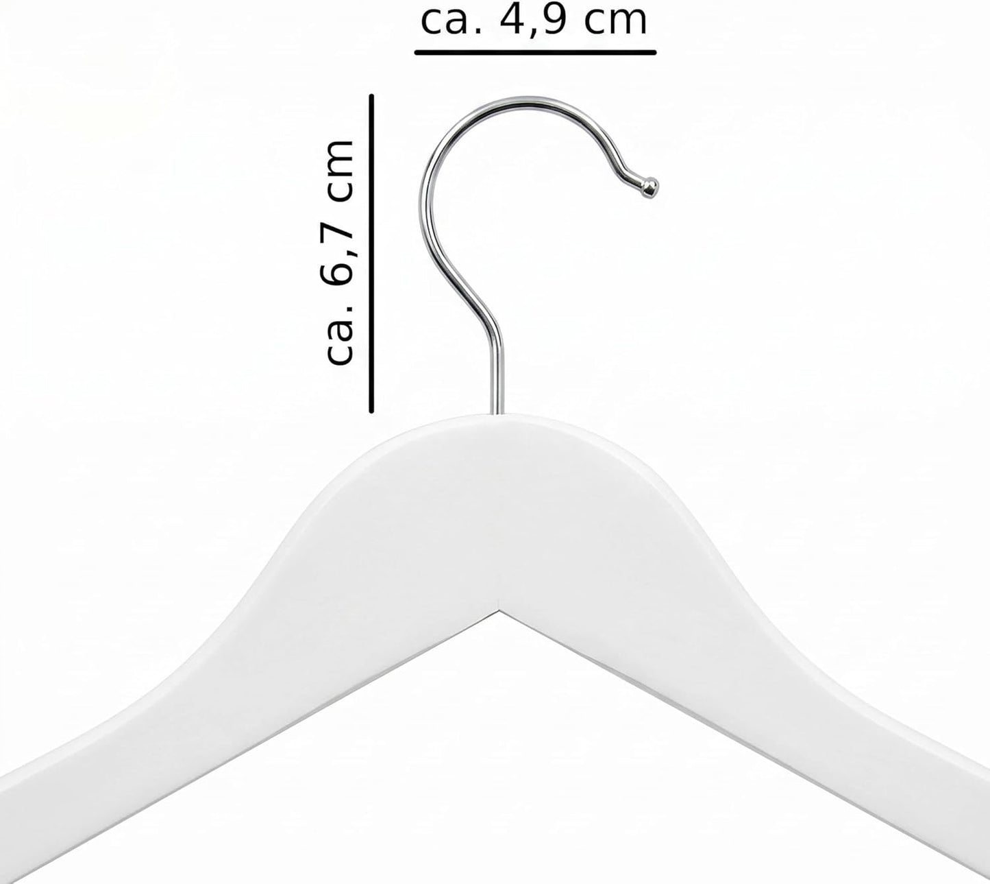 50 x Kleiderbügel mit Hosensteg, 50