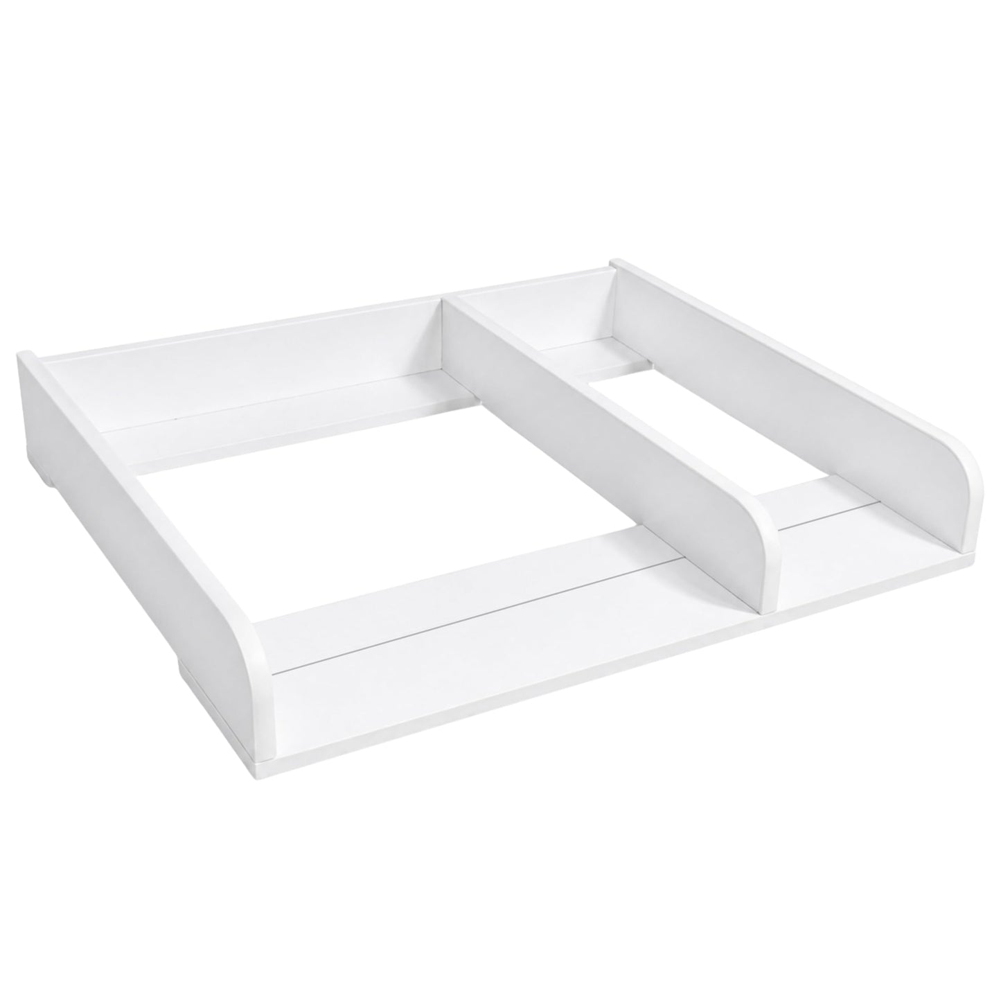 Wickeltischaufsatz mit Trennfach, Weiss 80cm mit Trennfach