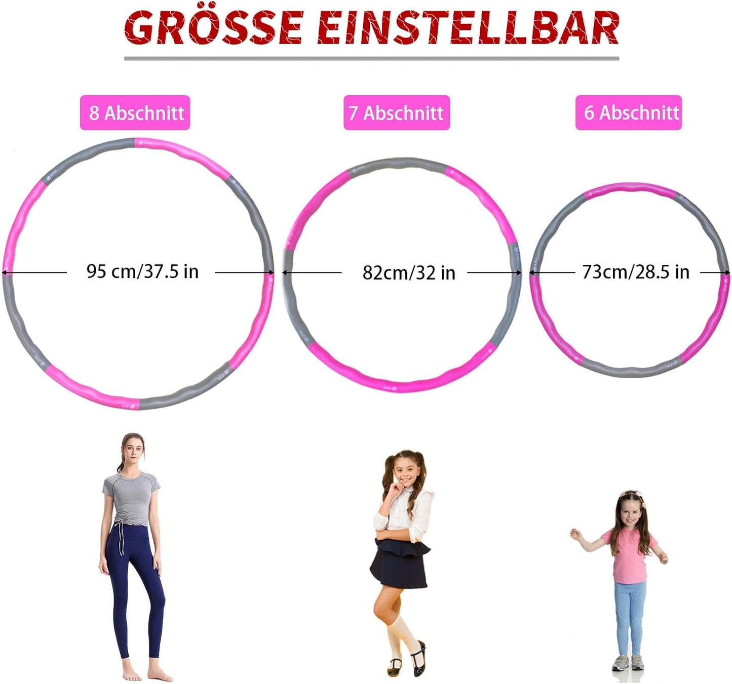 Hula Hoop Reifen für Kinder zerlegbar