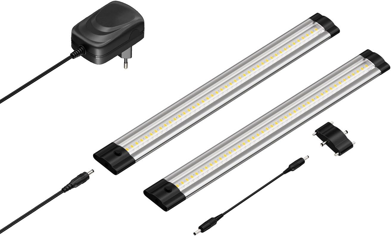 2er-Set LED-Unterbau-Leuchten, Lot de 2 Lichtfarbe: Weiss