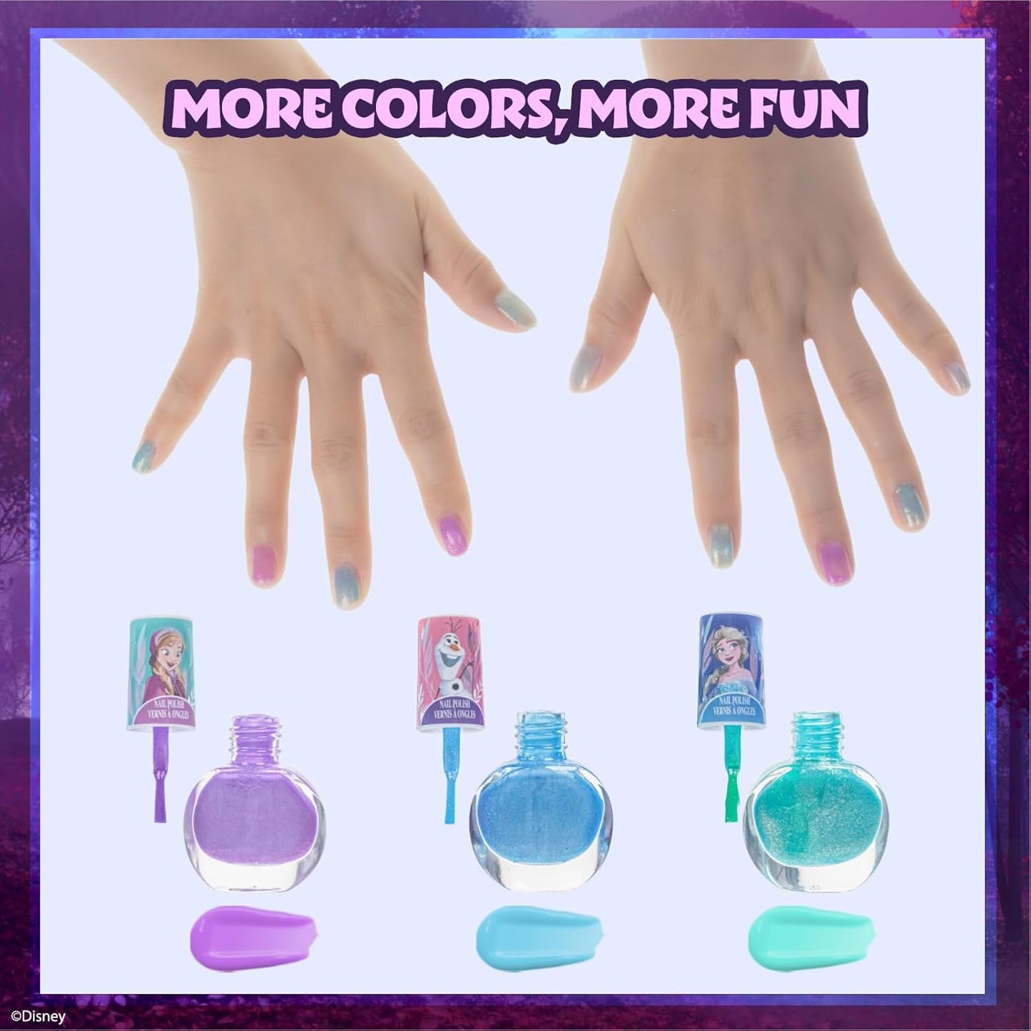 Kinderschminkset mit Lipgloss und Nagellack, Disney Frozen