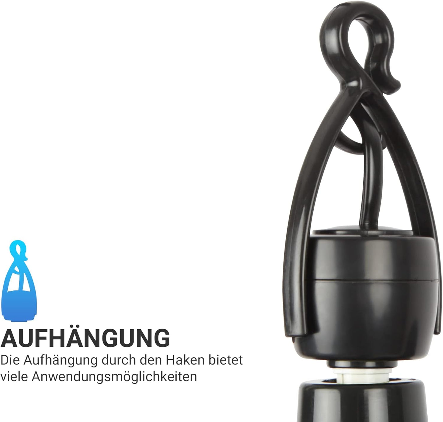 Deckenventilator, Schwarz ( Xxl Kabel )
