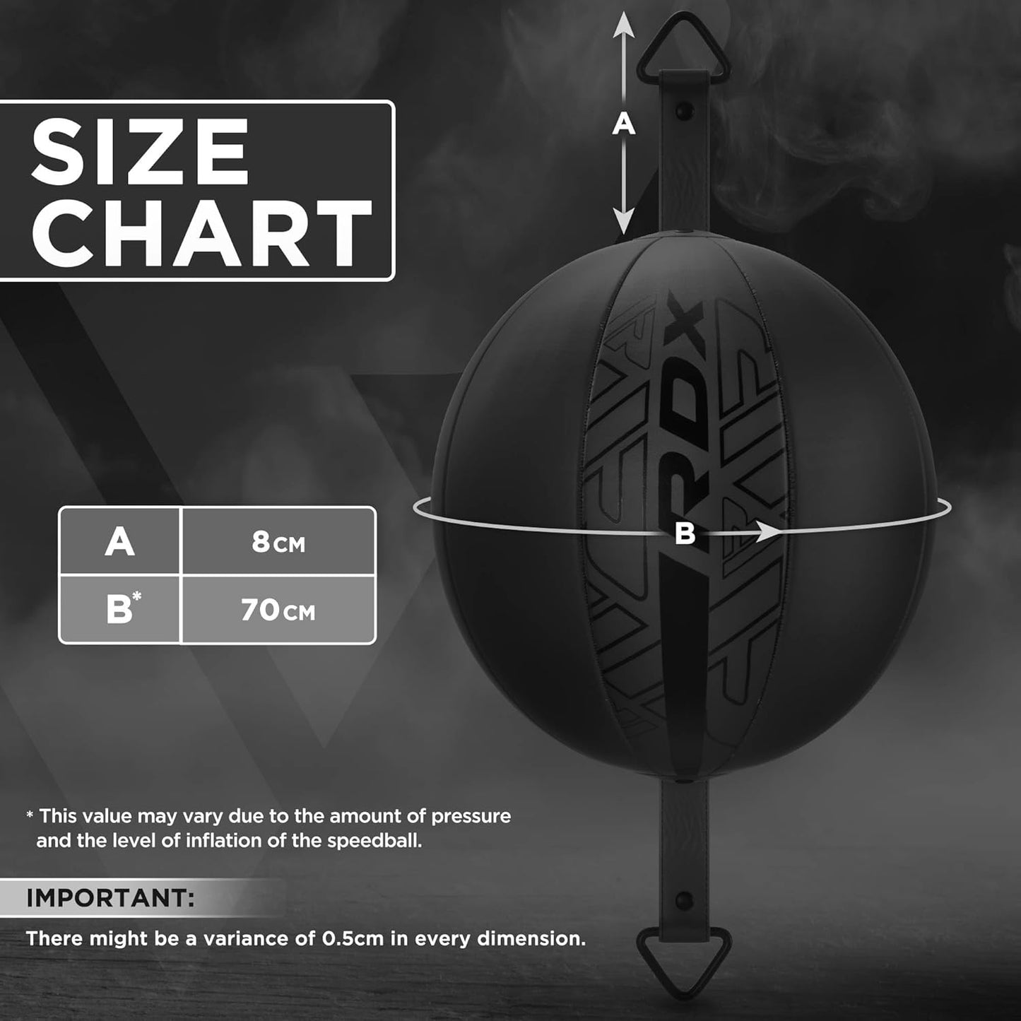 Doppelendball Reflex Speed Punchingball, Schwarz