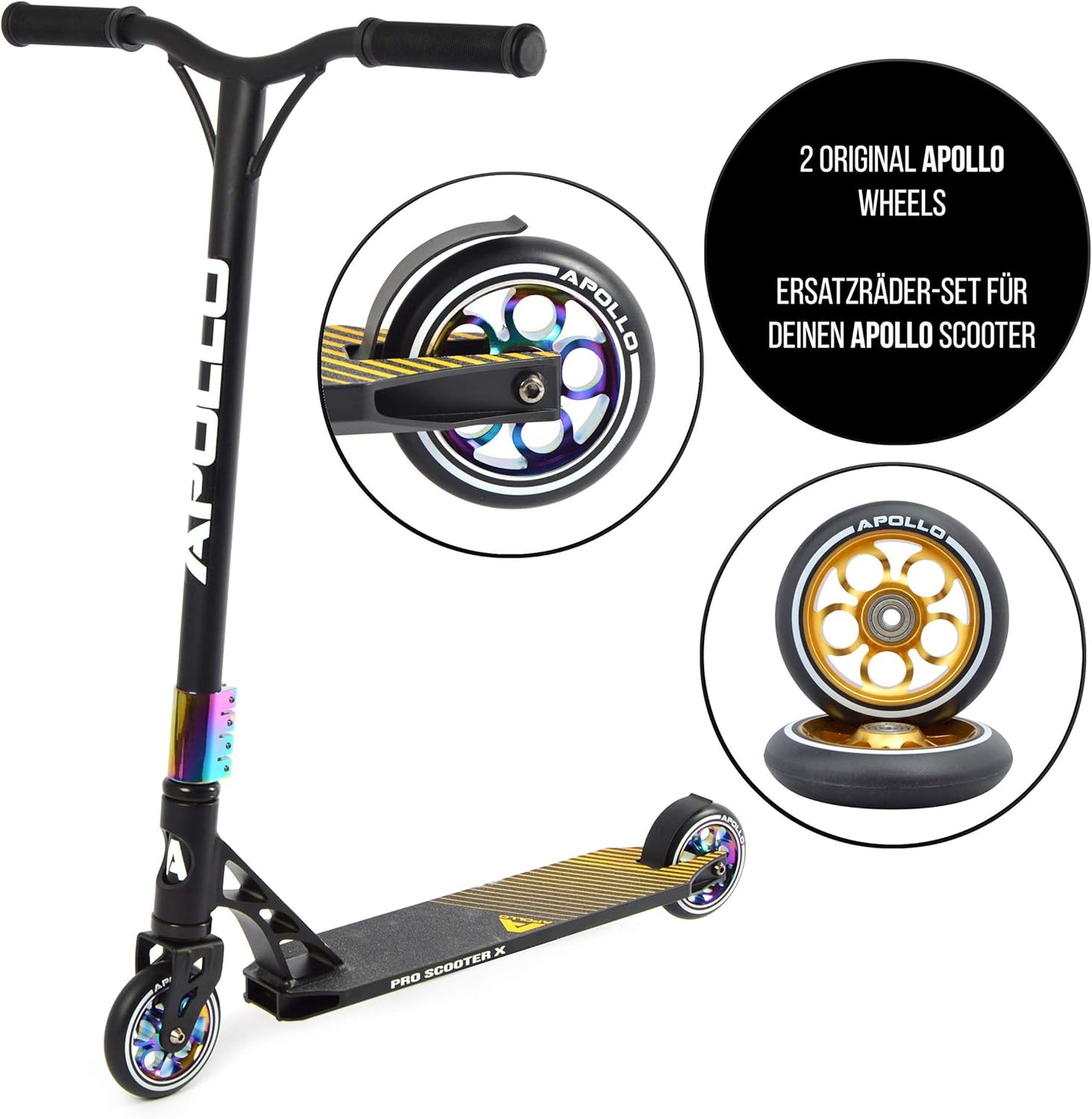 Stunt Scooter Pro Wheels, 110mm - Gold