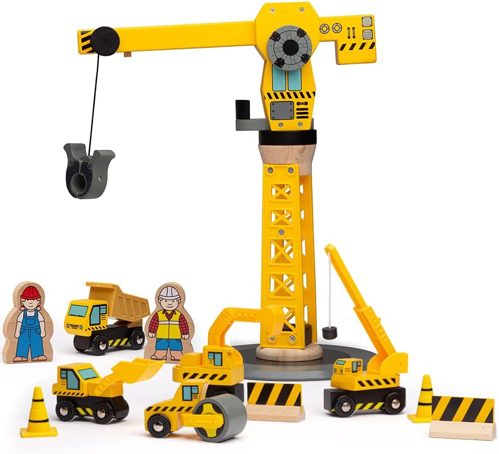 Baukasten Set mit Krananlage