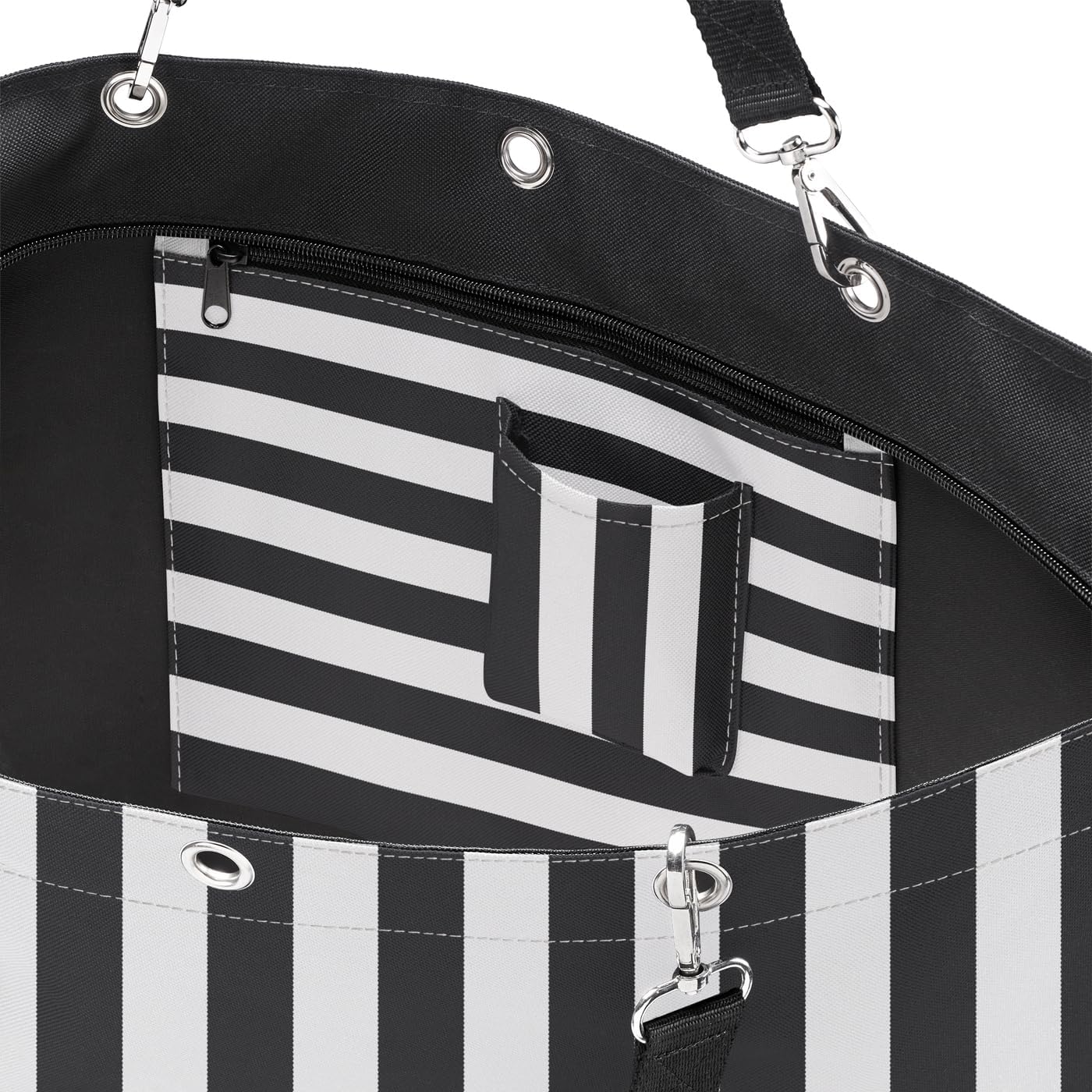 Shopper XL - Summerstripes Black, Summerstripes Black